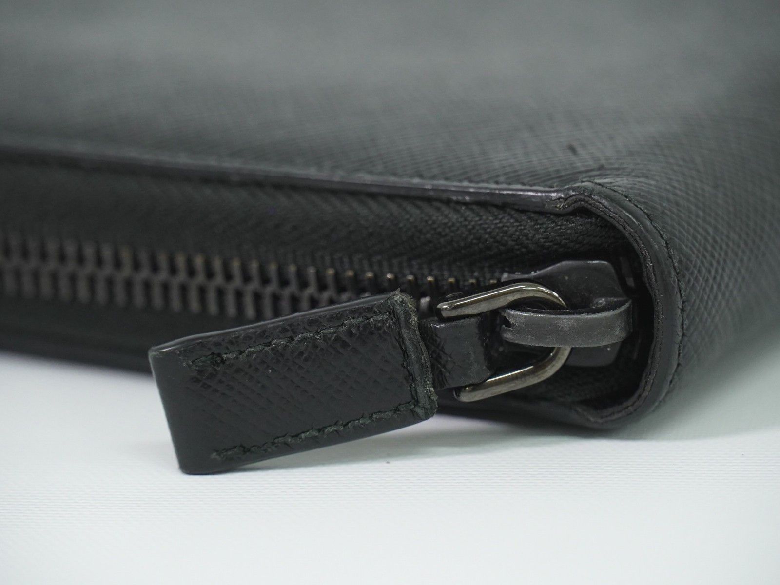 Prada Prada Zip Around Tab Wallet Saffiano Leather Size ONE SIZE - 9 Thumbnail