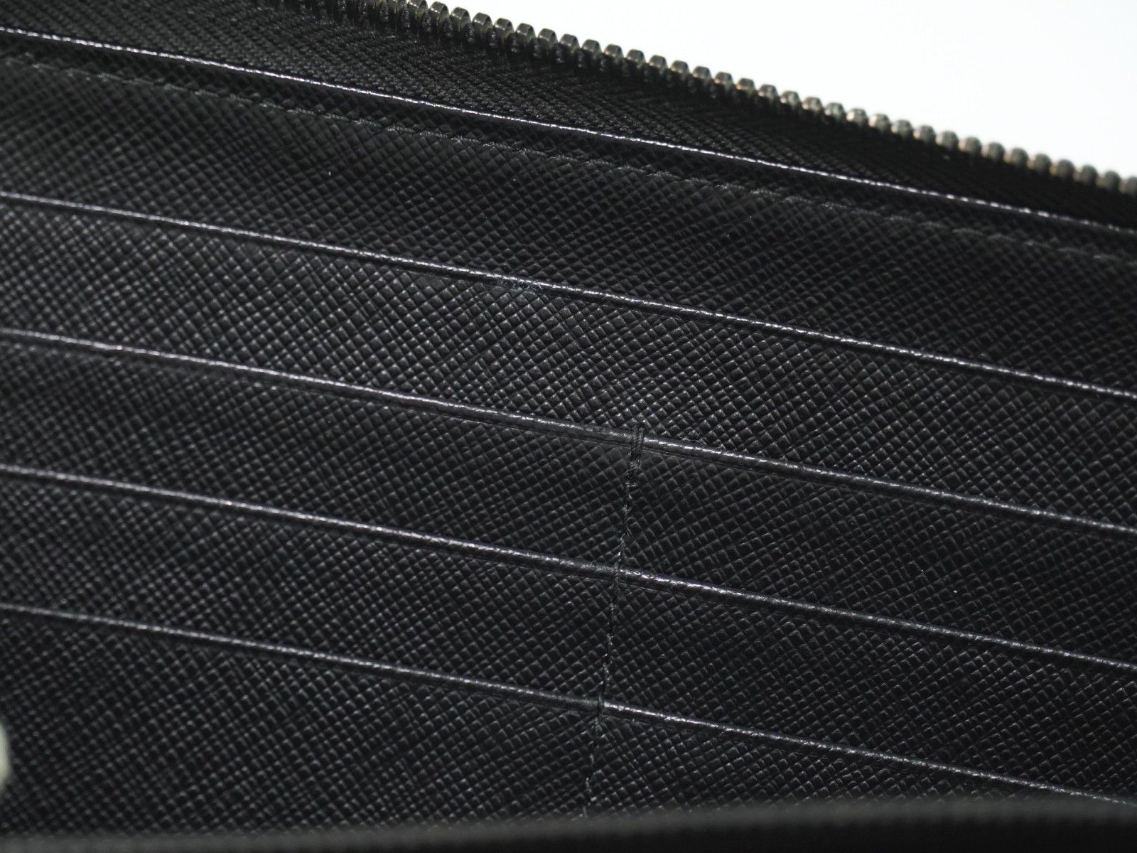 Prada Prada Zip Around Tab Wallet Saffiano Leather Size ONE SIZE - 13 Thumbnail