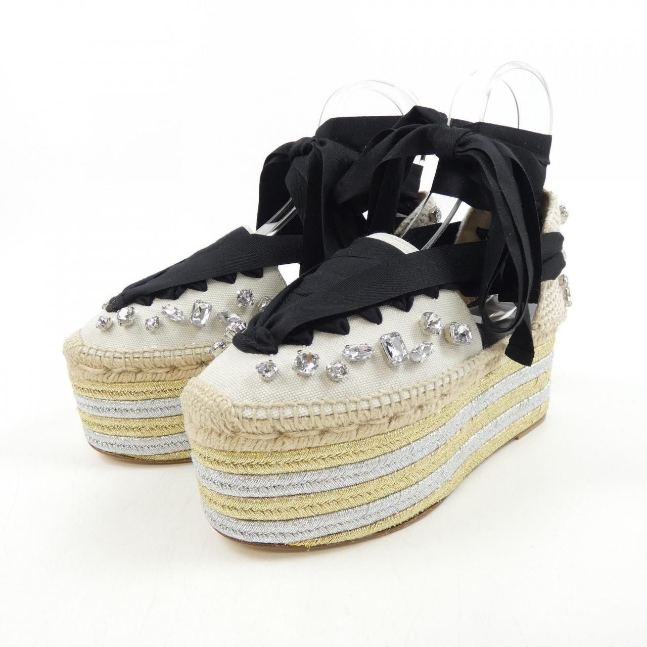 Loewe Loewe Loewe WEDGE ESPADRILLE Sandals Leather Shoes DUTY FREE for USA Size ONE SIZE - 3 Thumbnail