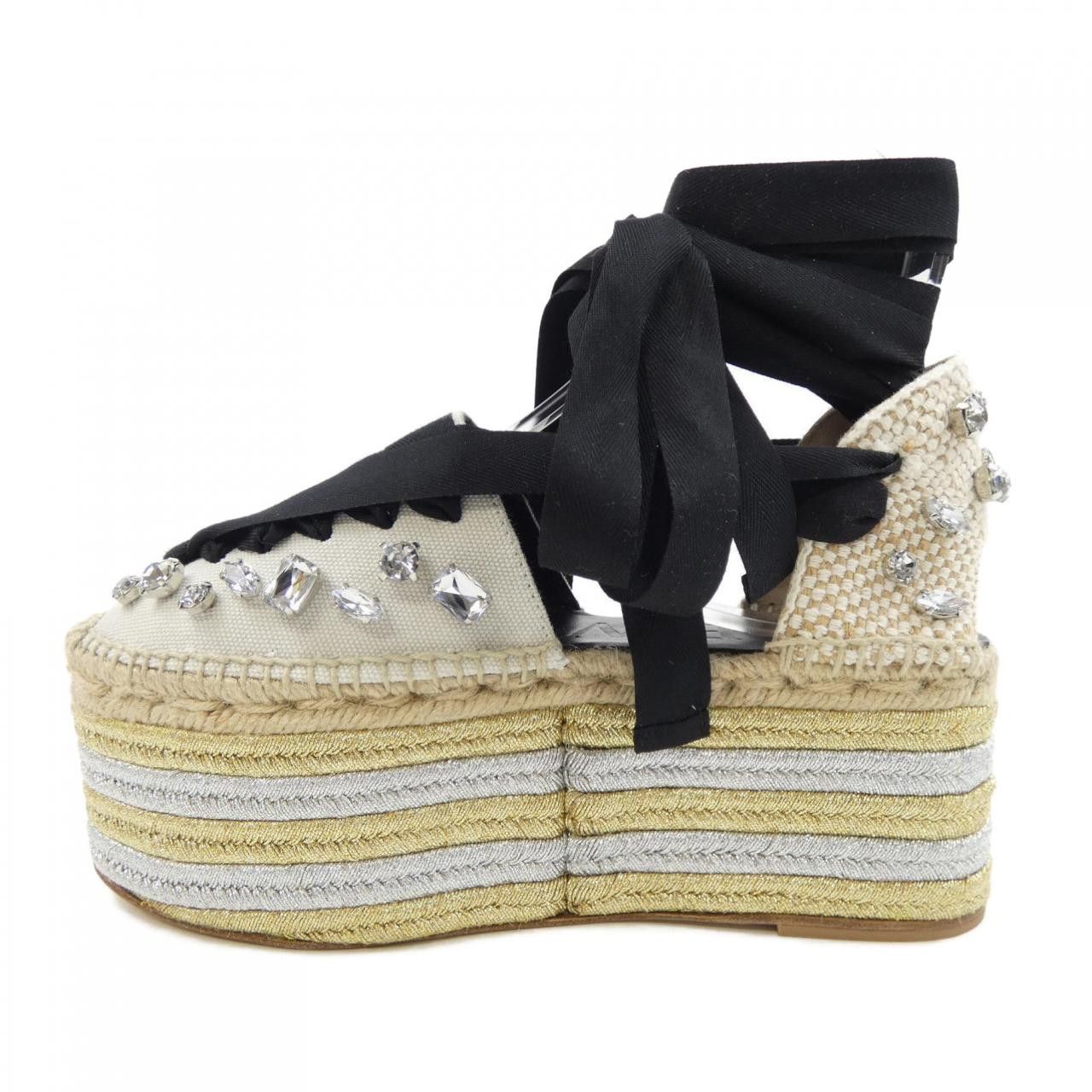 Loewe Loewe Loewe WEDGE ESPADRILLE Sandals Leather Shoes DUTY FREE for USA Size ONE SIZE - 2 Thumbnail