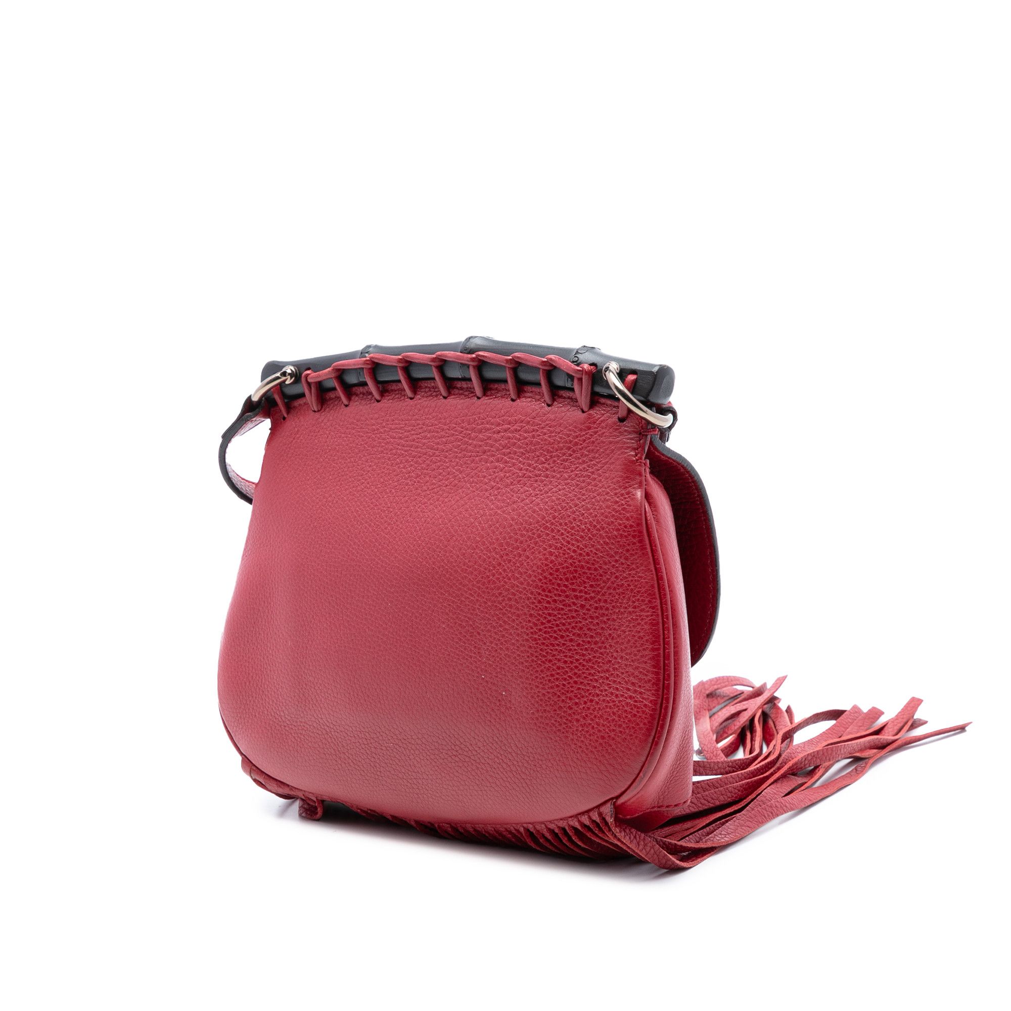 Gucci Gucci Small Suede Bamboo Nouveau Fringe Crossbody Size ONE SIZE - 2 Thumbnail