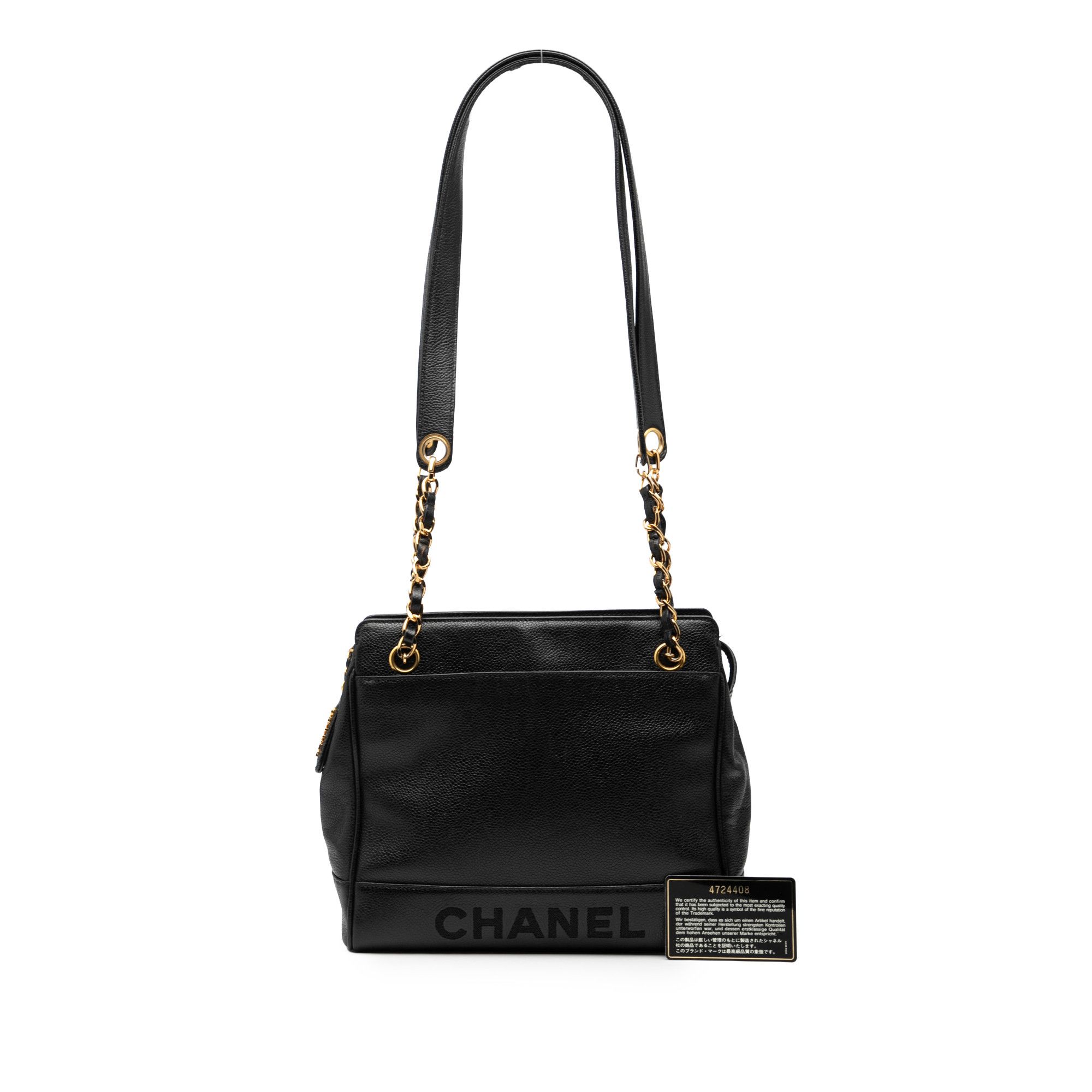 Chanel Chanel Caviar Logo Chain Shoulder Bag Size ONE SIZE - 8 Thumbnail