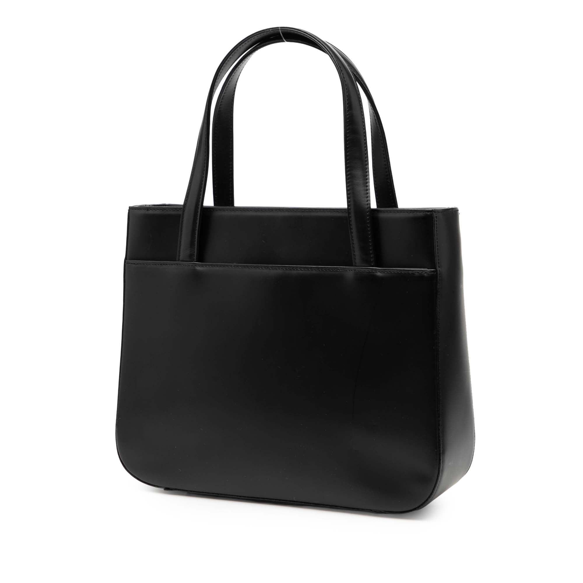 Burberry Burberry House Check Trimmed Leather Handbag Size ONE SIZE - 2 Thumbnail