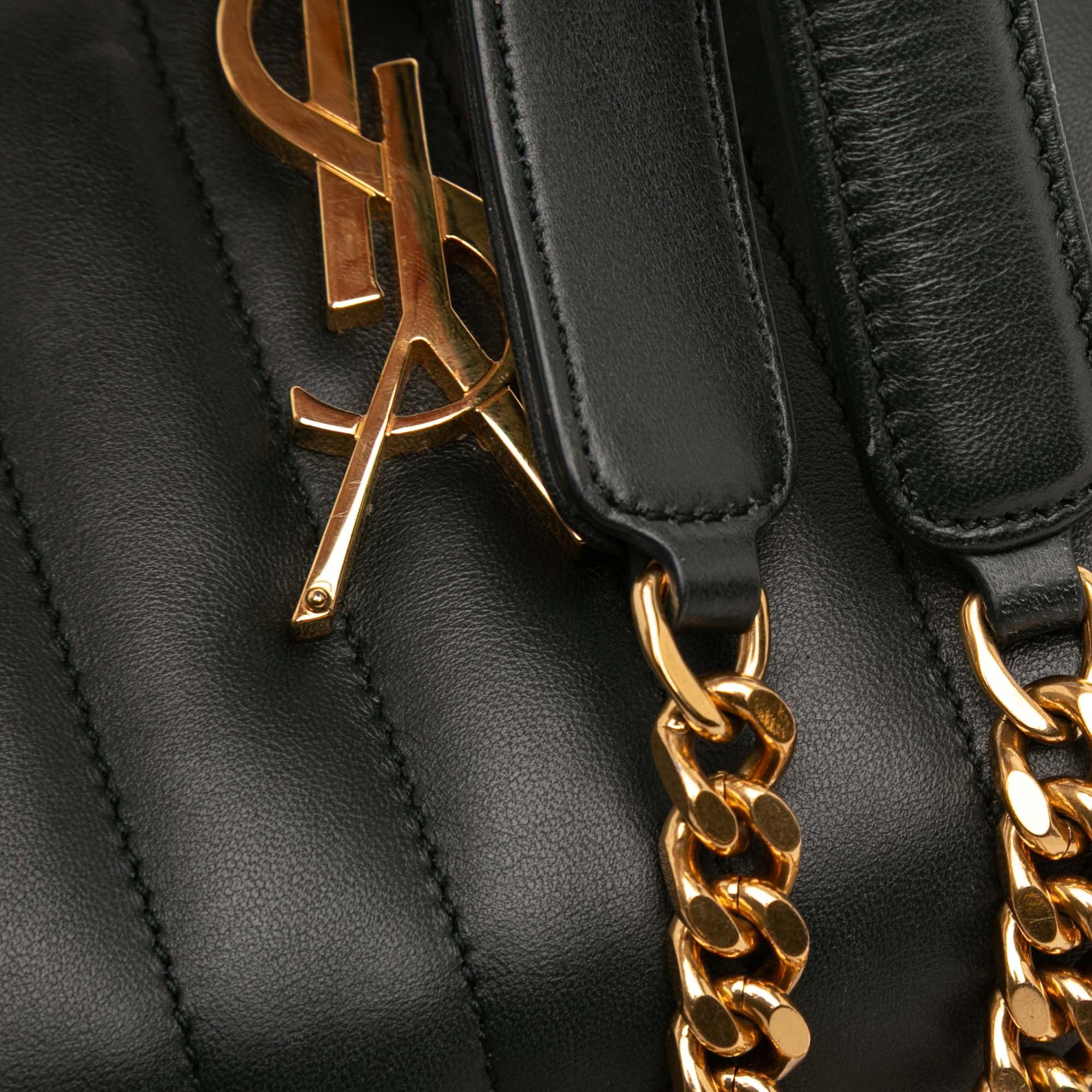 Yves Saint Laurent Yves Saint Laurent Small Lambskin Monogram Vicky Chain Bag Size ONE SIZE - 9 Thumbnail