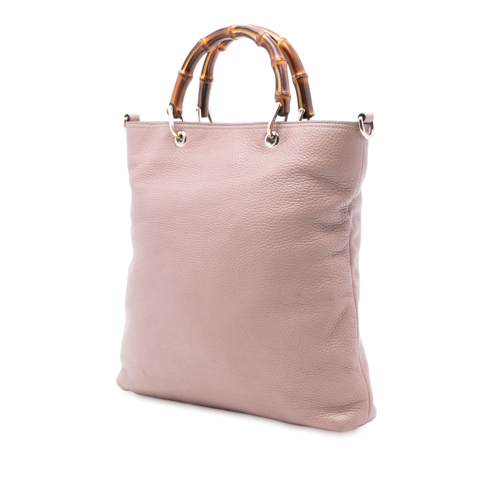 Gucci Gucci Tall Leather Bamboo Shopper Tote Size ONE SIZE - 2 Thumbnail