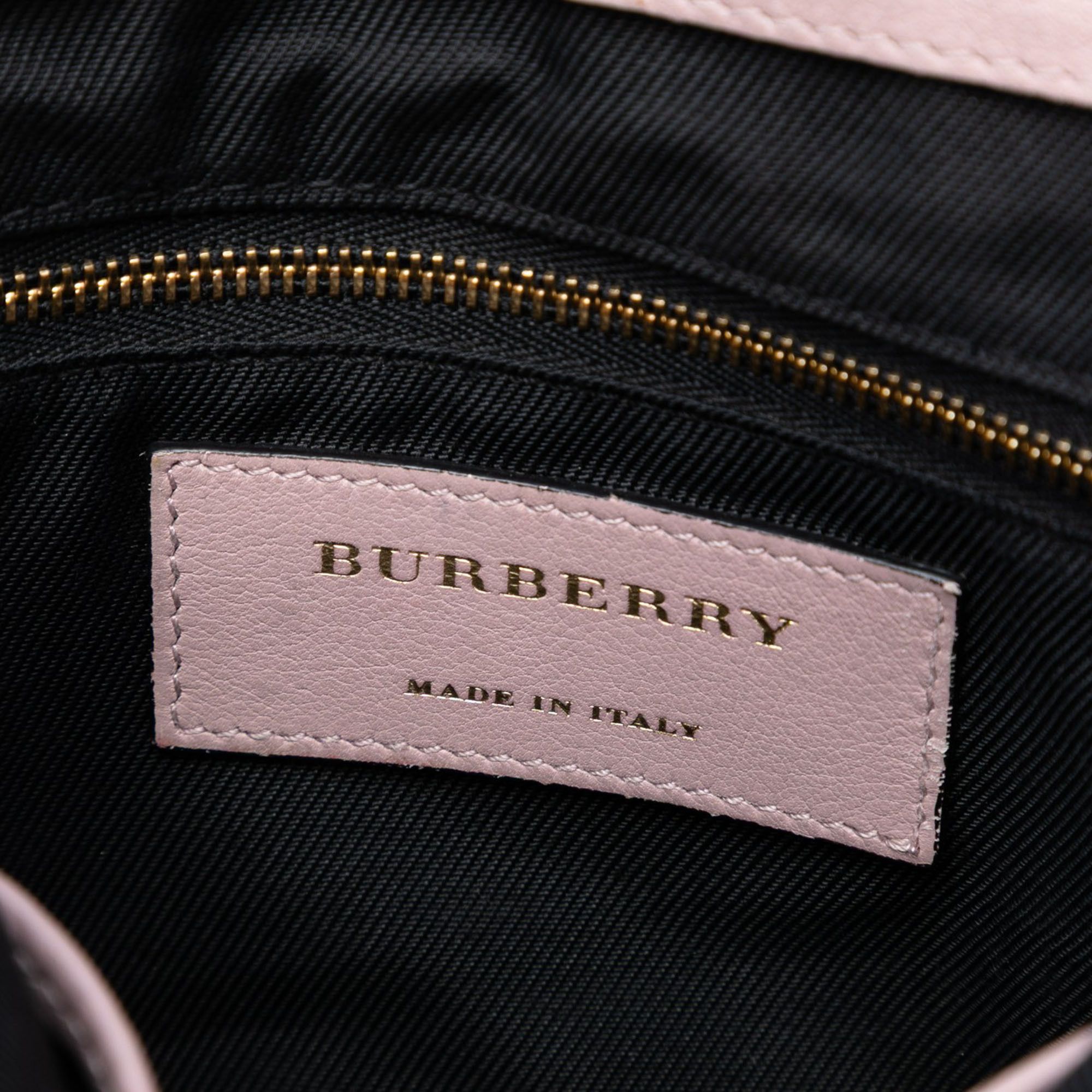 Burberry Burberry Small Haymarket Check Trimmed Leather Dickens Crossbody Size ONE SIZE - 5 Thumbnail