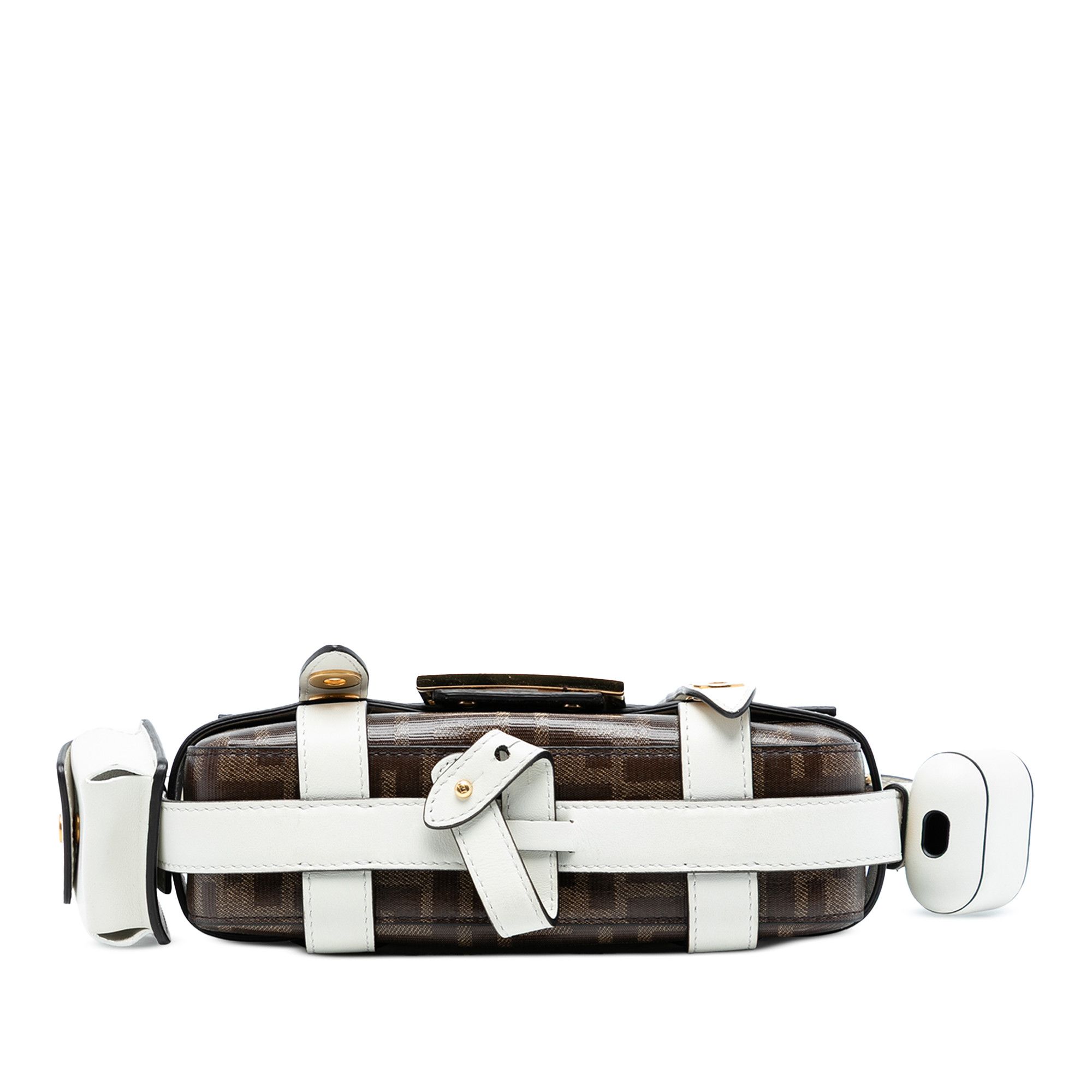 Fendi Fendi Mini Zucca Glazed Fabric Cage Baguette Satchel Size ONE SIZE - 3 Thumbnail