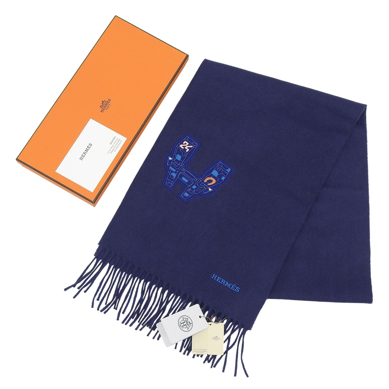 Hermes Hermes Hermès IMPRIME HERMES ODYSEE Cashmere Scarf Others Scarf DUTY FREE for USA Size ONE SIZE - 3 Thumbnail