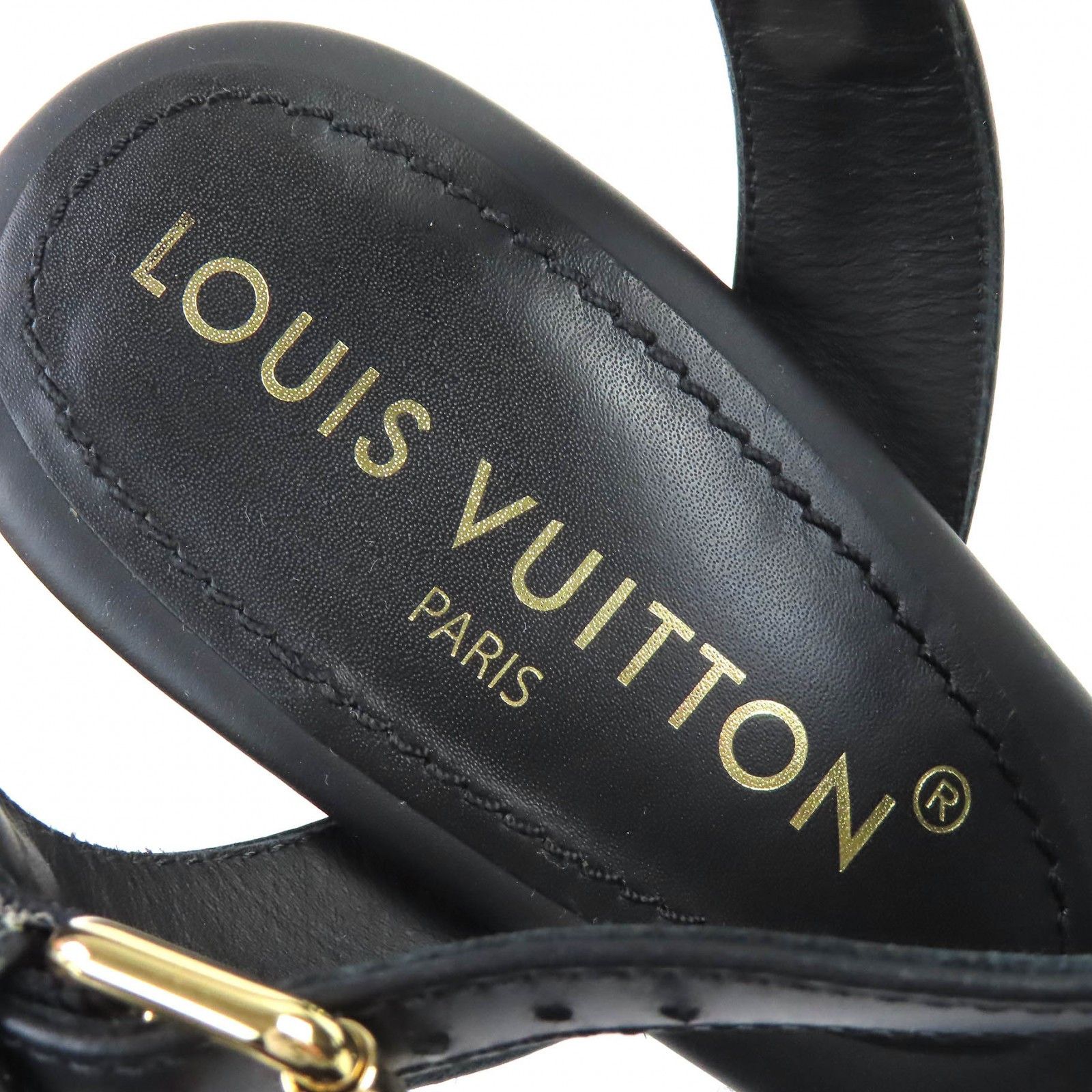 Louis Vuitton Louis Vuitton Louis Vuitton Espadrille Wedge Sandals Leather Shoes DUTY FREE for USA Size ONE SIZE - 11 Thumbnail