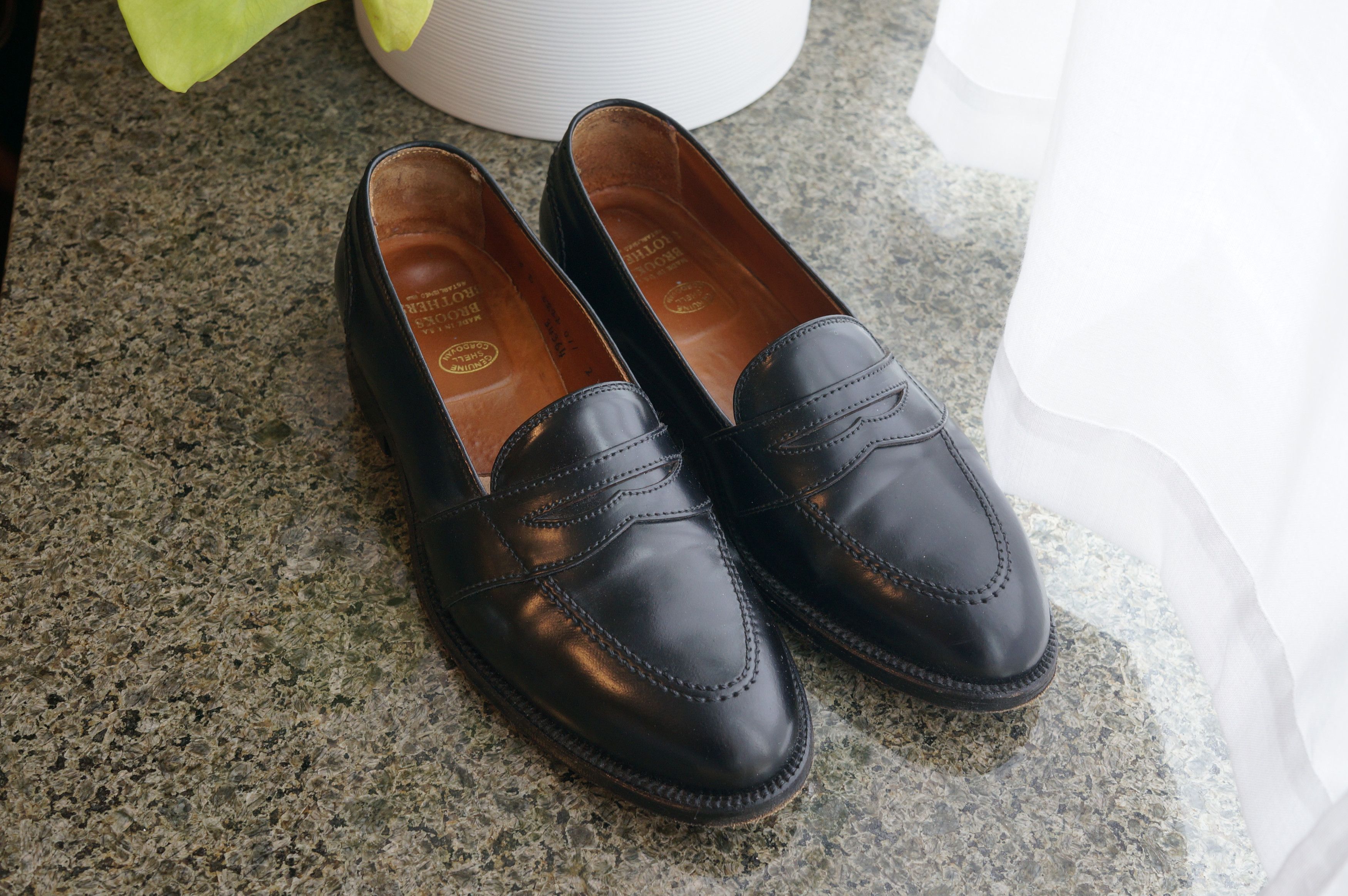 Alden Alden x Brooks Brothers Shell Cordovan Full Strap Slip Alden Alden x Brooks Brothers Shell Cordovan Full Strap Slip