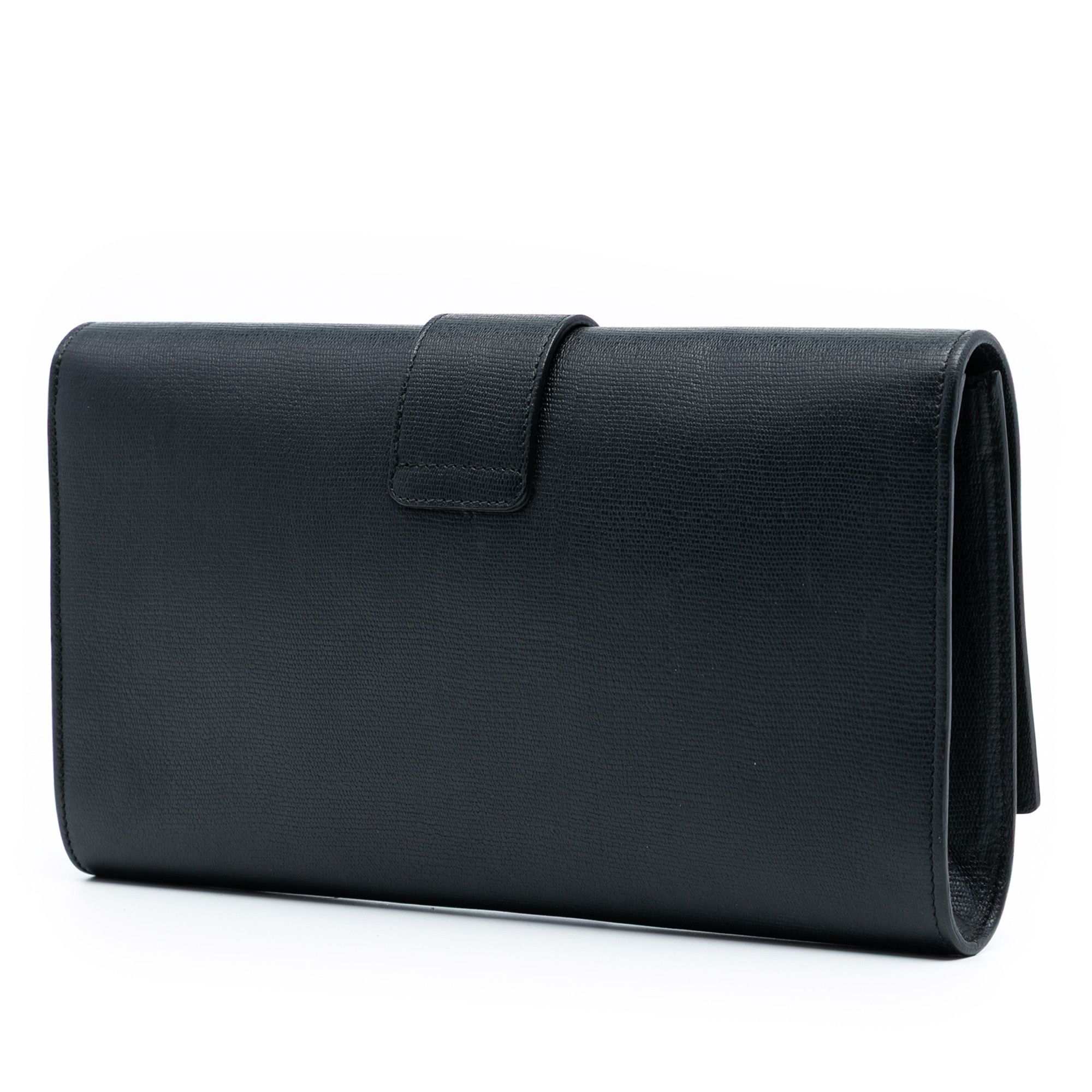 Yves Saint Laurent Yves Saint Laurent Textured Leather Chyc Ligne Clutch Size ONE SIZE - 2 Thumbnail