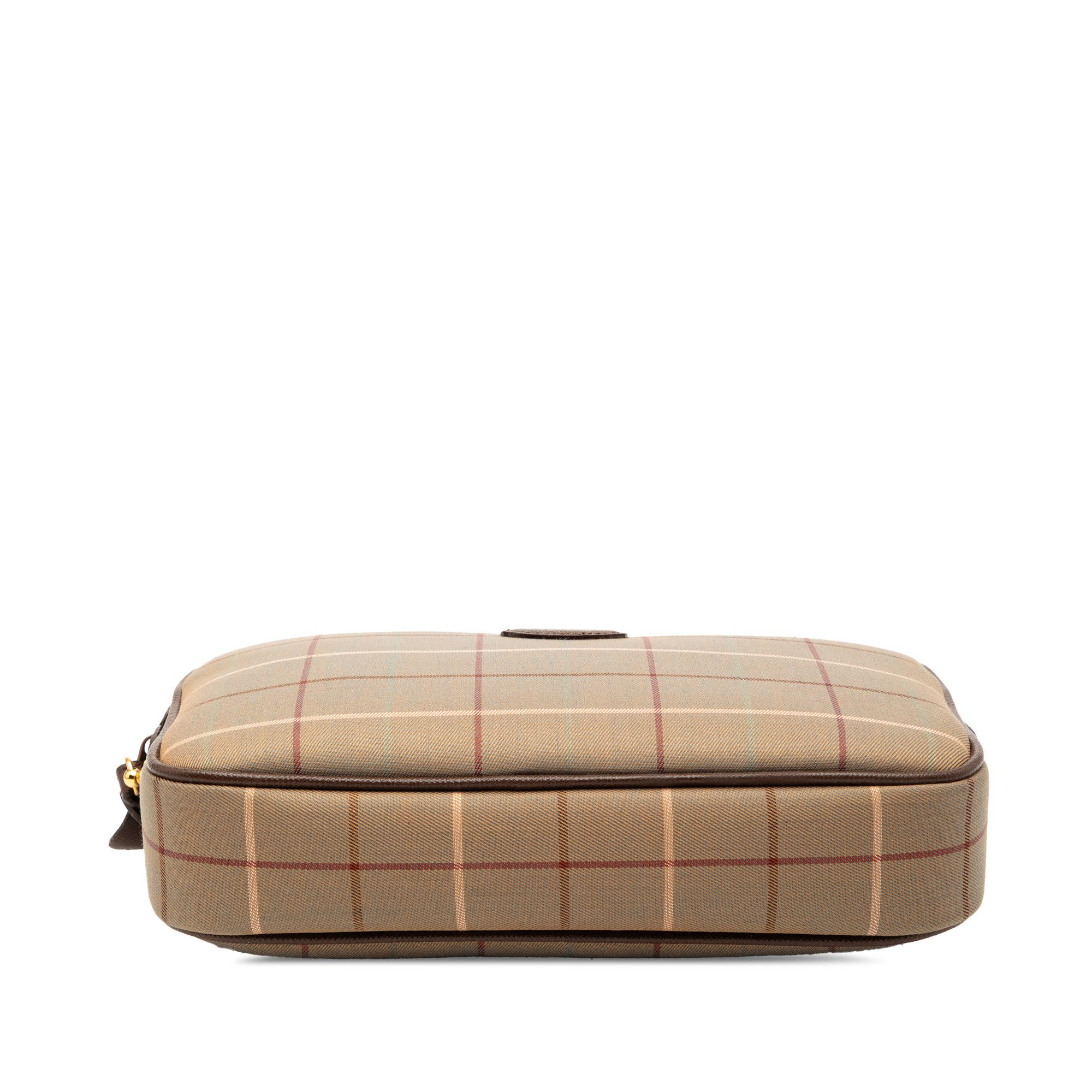 Burberry Burberry Vintage Check Canvas Clutch Size ONE SIZE - 3 Thumbnail