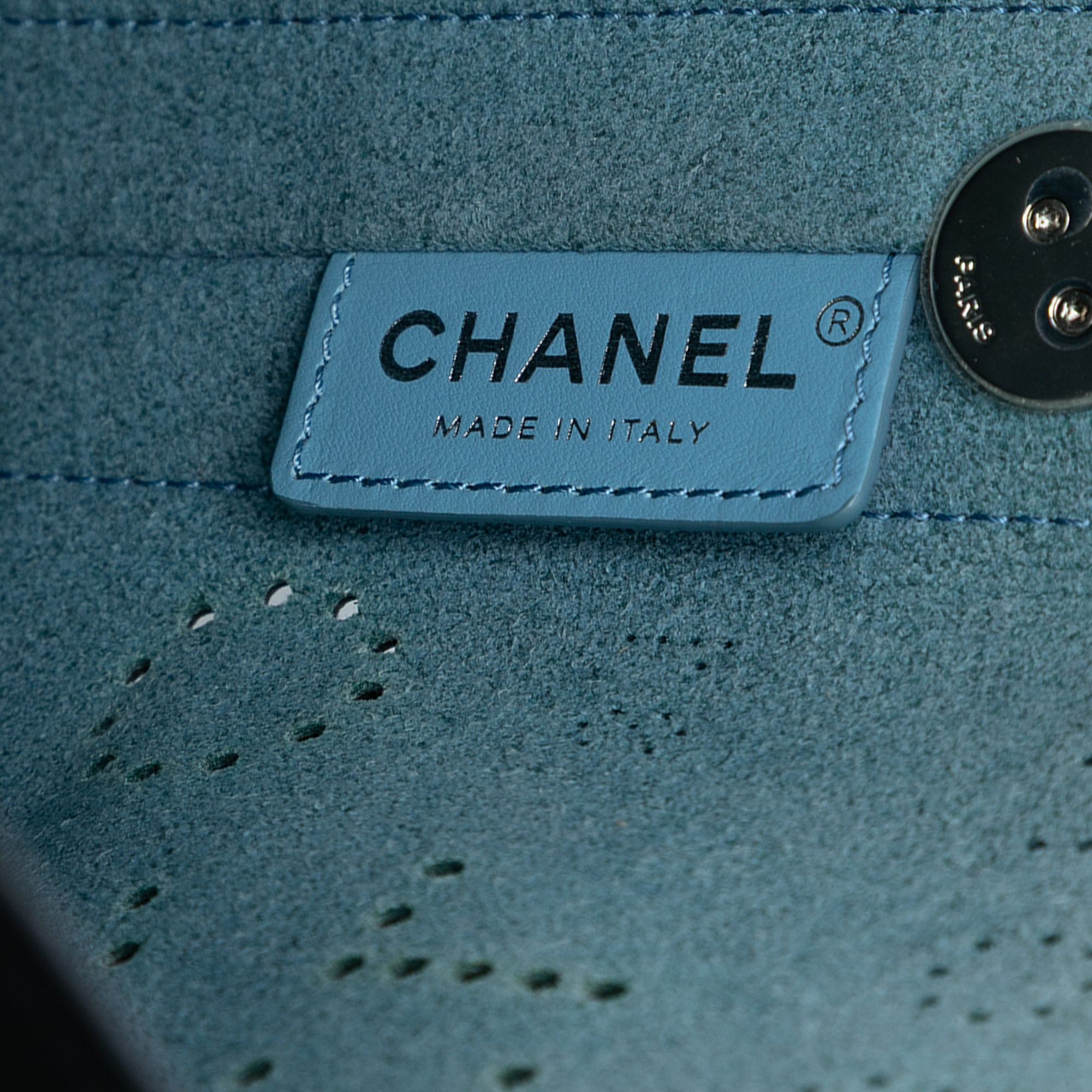 Chanel Chanel Small Perforated Calfskin Logo Eyelet Bucket Bag Size ONE SIZE - 5 Thumbnail