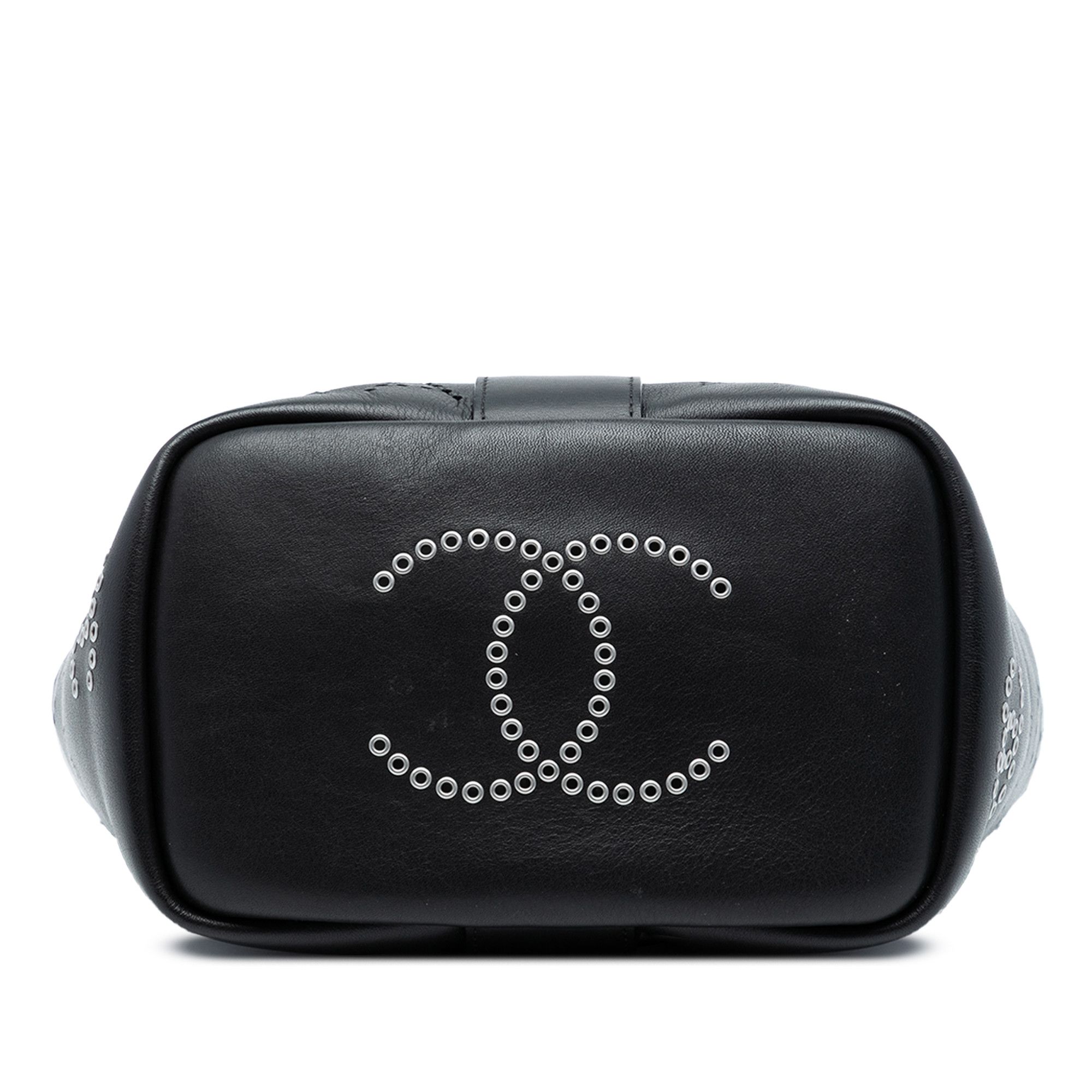 Chanel Chanel Small Perforated Calfskin Logo Eyelet Bucket Bag Size ONE SIZE - 3 Thumbnail