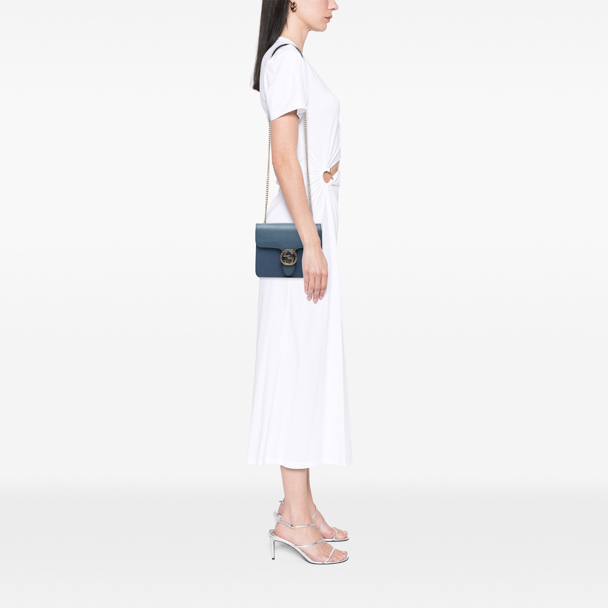 Gucci Gucci Small Dollar Calfskin Interlocking G Crossbody Size ONE SIZE - 8 Thumbnail