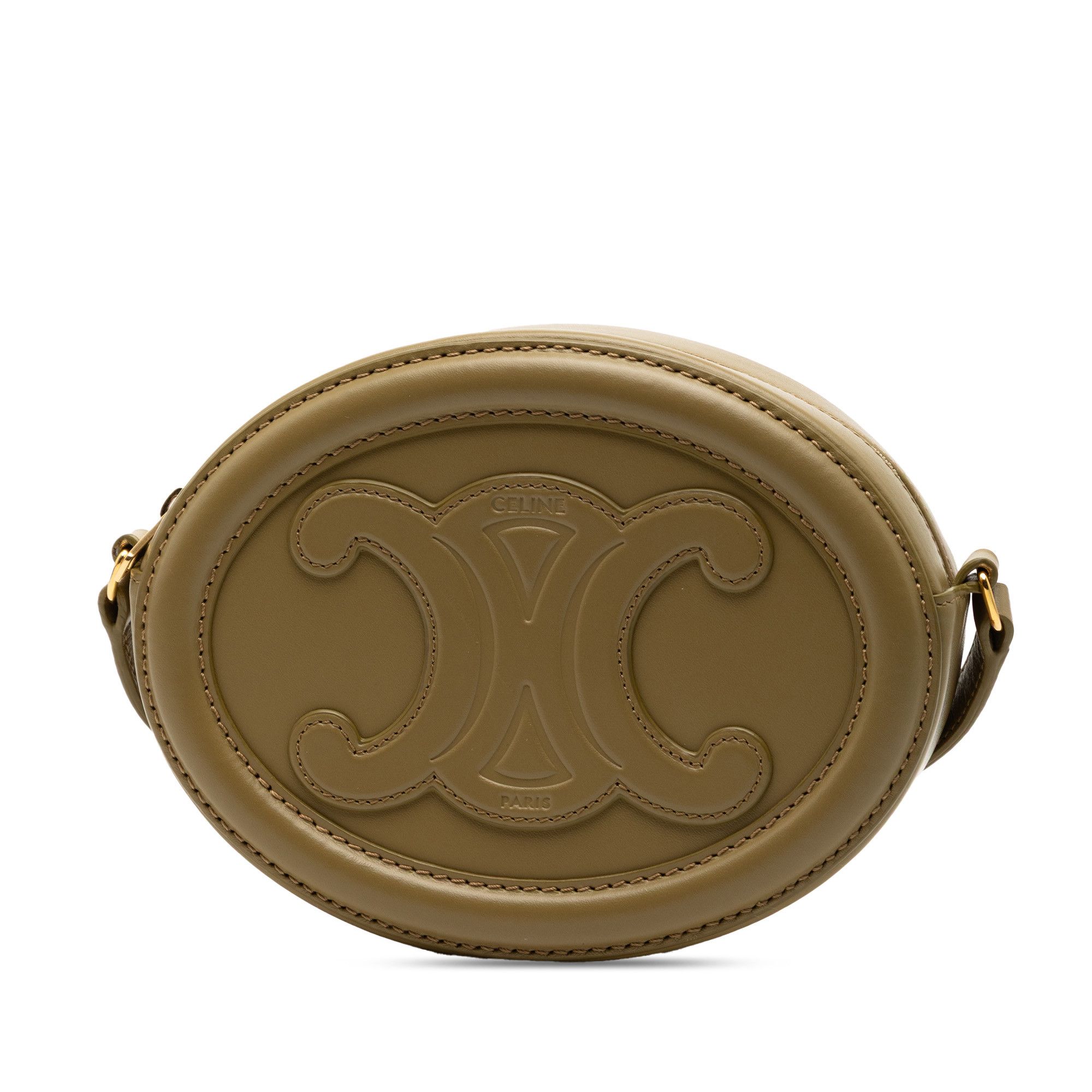Celine Celine Small Calfskin Cuir Triomphe Oval Crossbody Size ONE SIZE - 2 Thumbnail