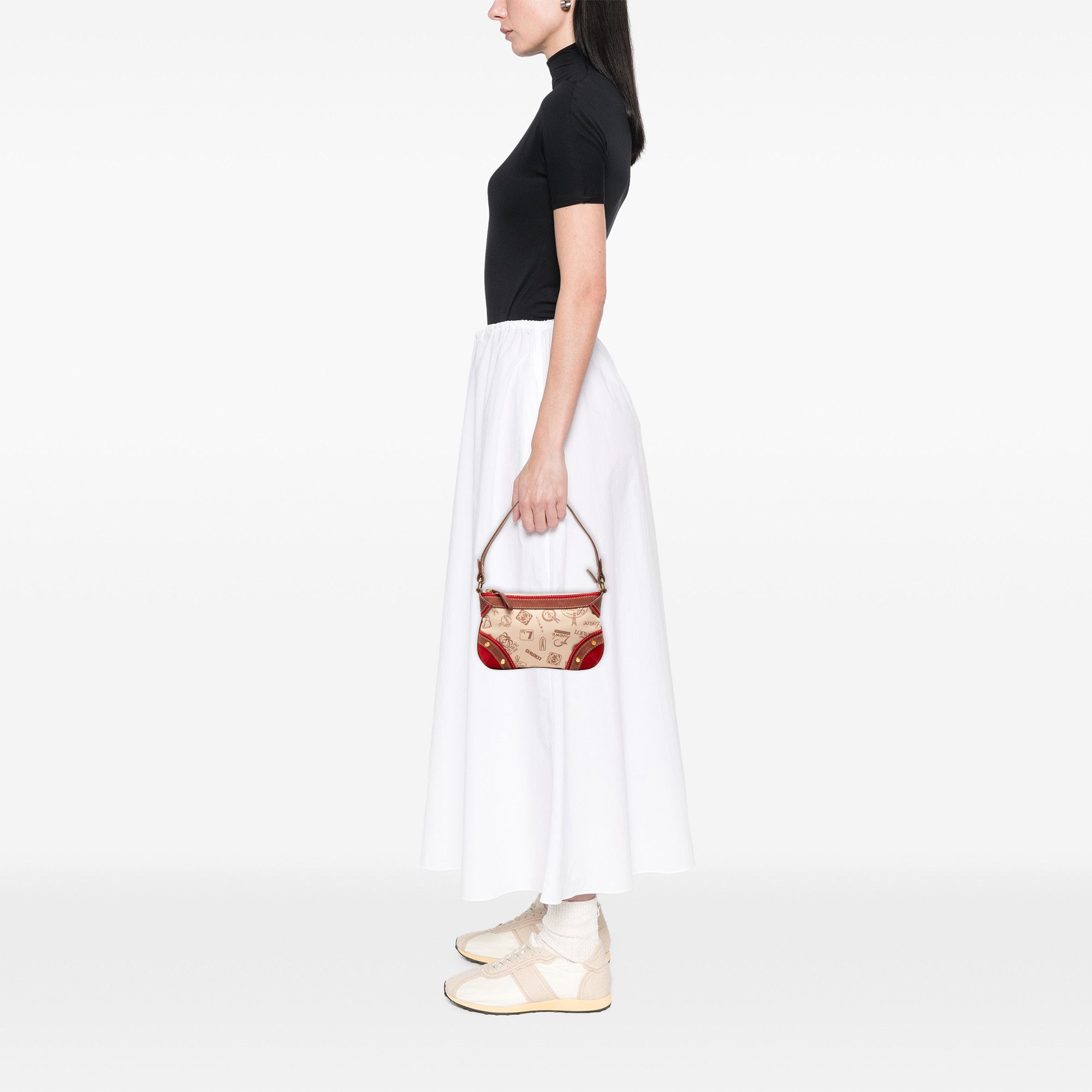 Loewe LOEWE 160th Anniversary Suede Trimmed Canvas Shoulder Bag Size ONE SIZE - 7 Thumbnail