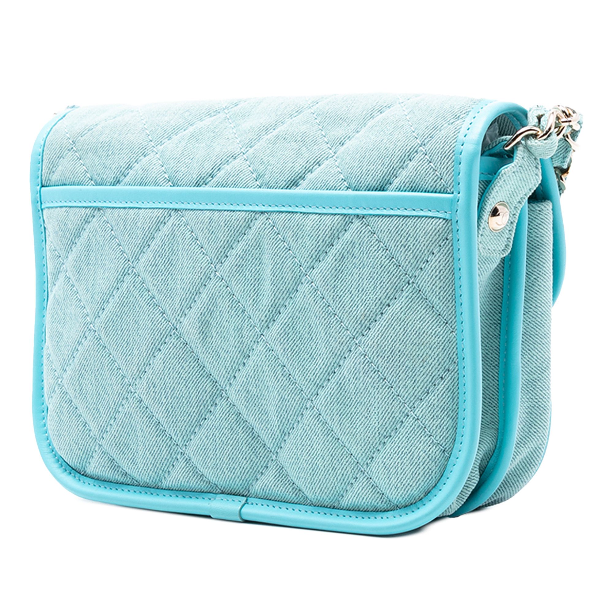 Chanel Chanel Small CC Quilted Denim Messenger Flap Size ONE SIZE - 2 Thumbnail