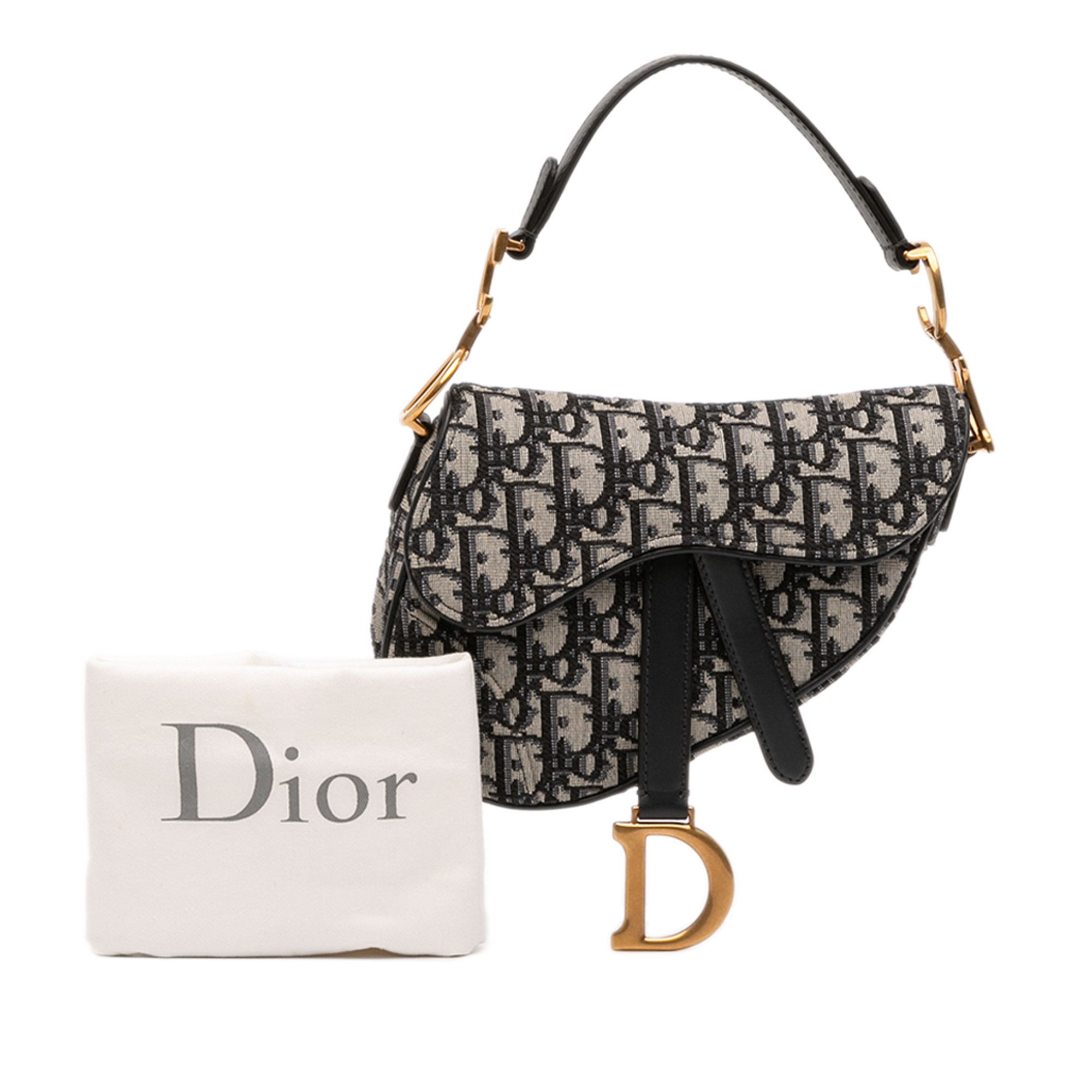 Dior Dior Mini Oblique Canvas Saddle Bag Size ONE SIZE - 11 Thumbnail