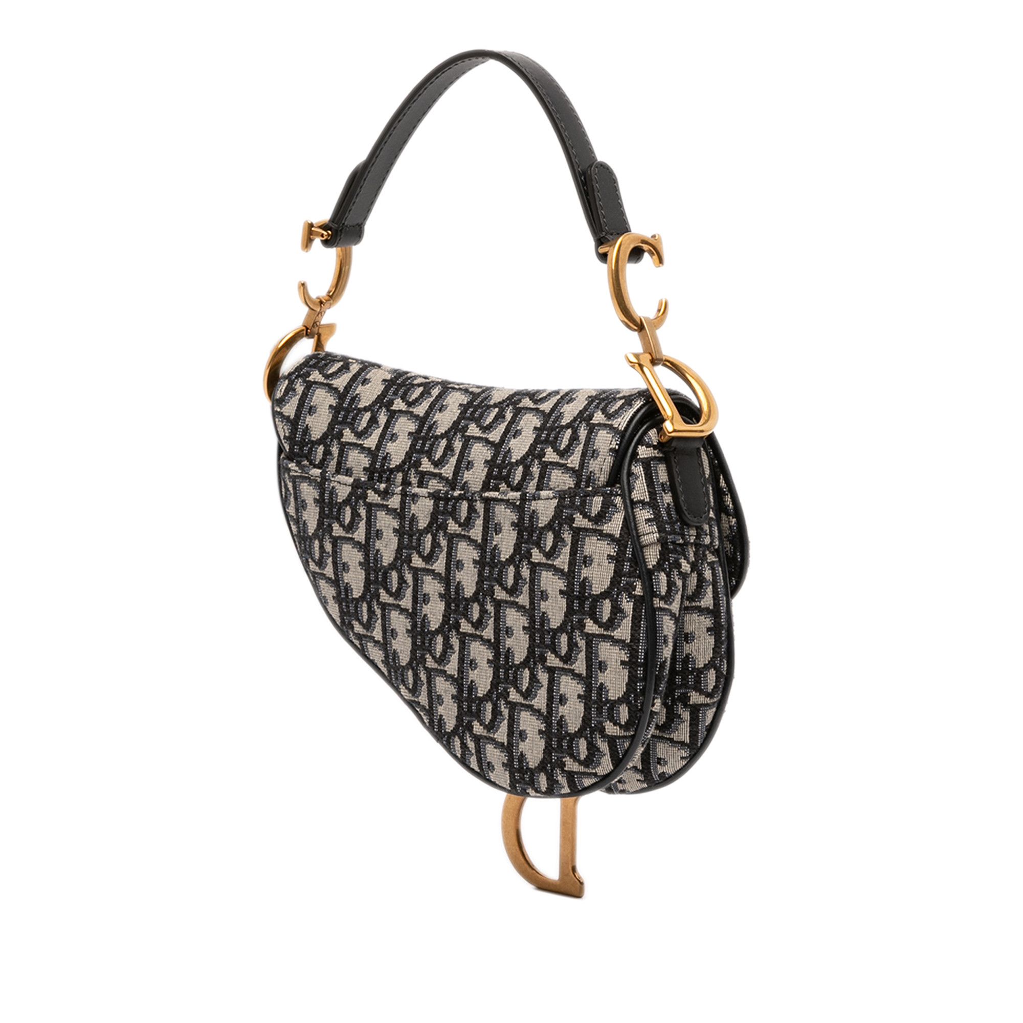 Dior Dior Mini Oblique Canvas Saddle Bag Size ONE SIZE - 2 Thumbnail