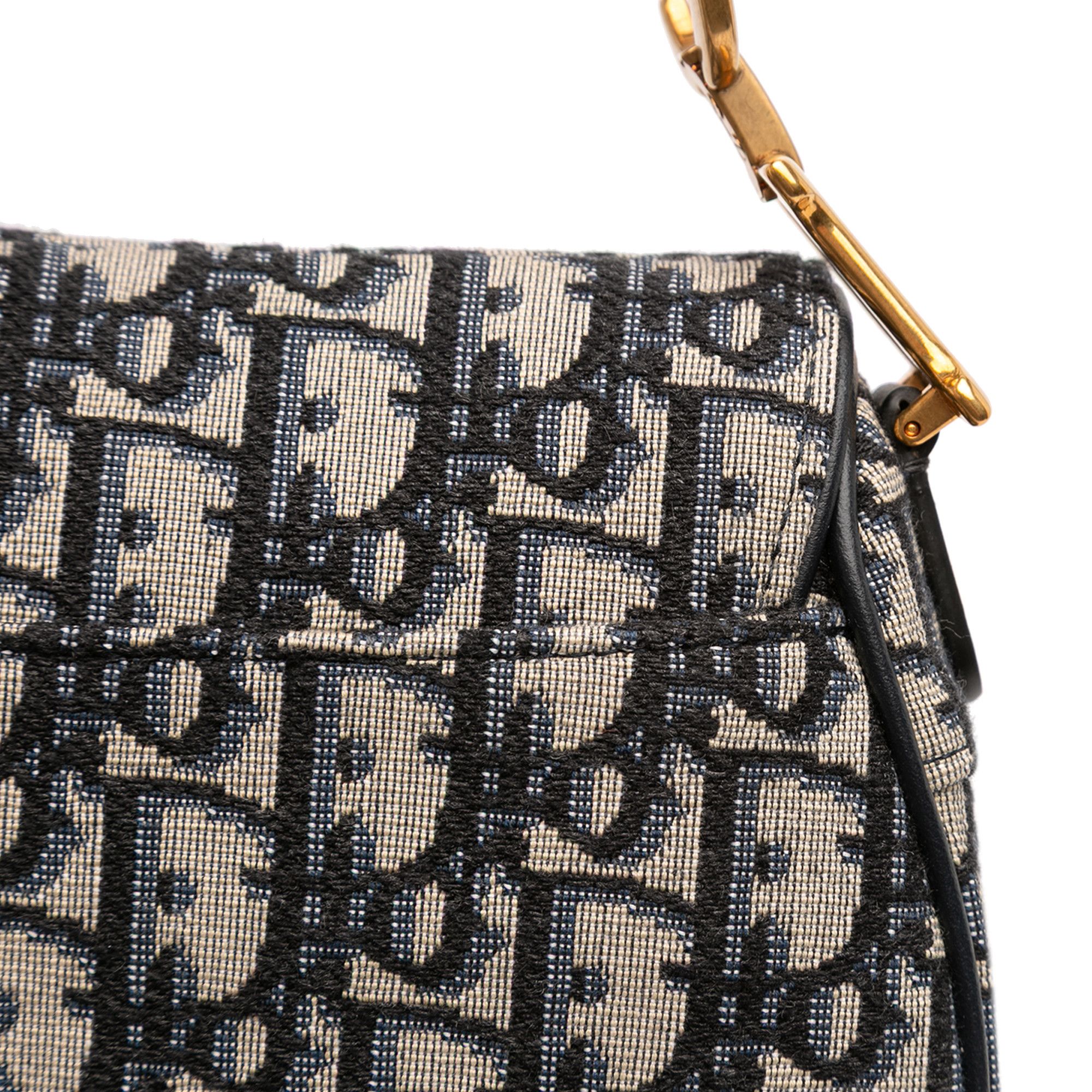 Dior Dior Mini Oblique Canvas Saddle Bag Size ONE SIZE - 9 Thumbnail
