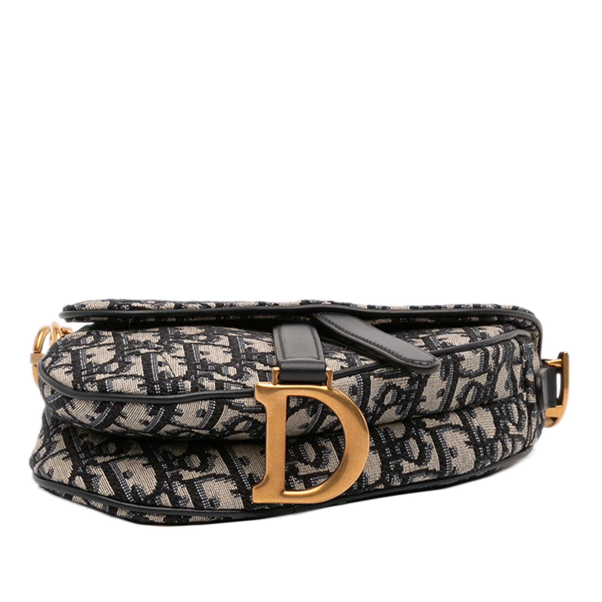 Dior Dior Mini Oblique Canvas Saddle Bag Size ONE SIZE - 3 Thumbnail
