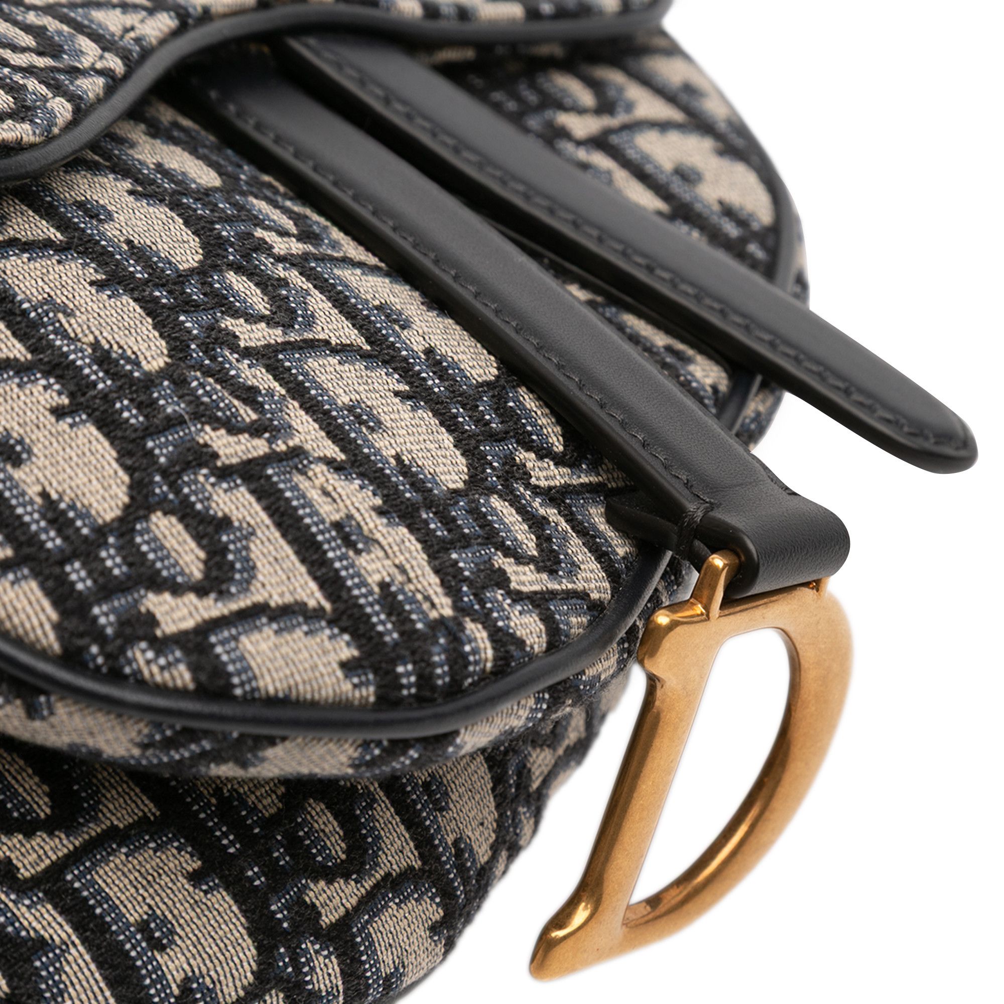 Dior Dior Mini Oblique Canvas Saddle Bag Size ONE SIZE - 8 Thumbnail