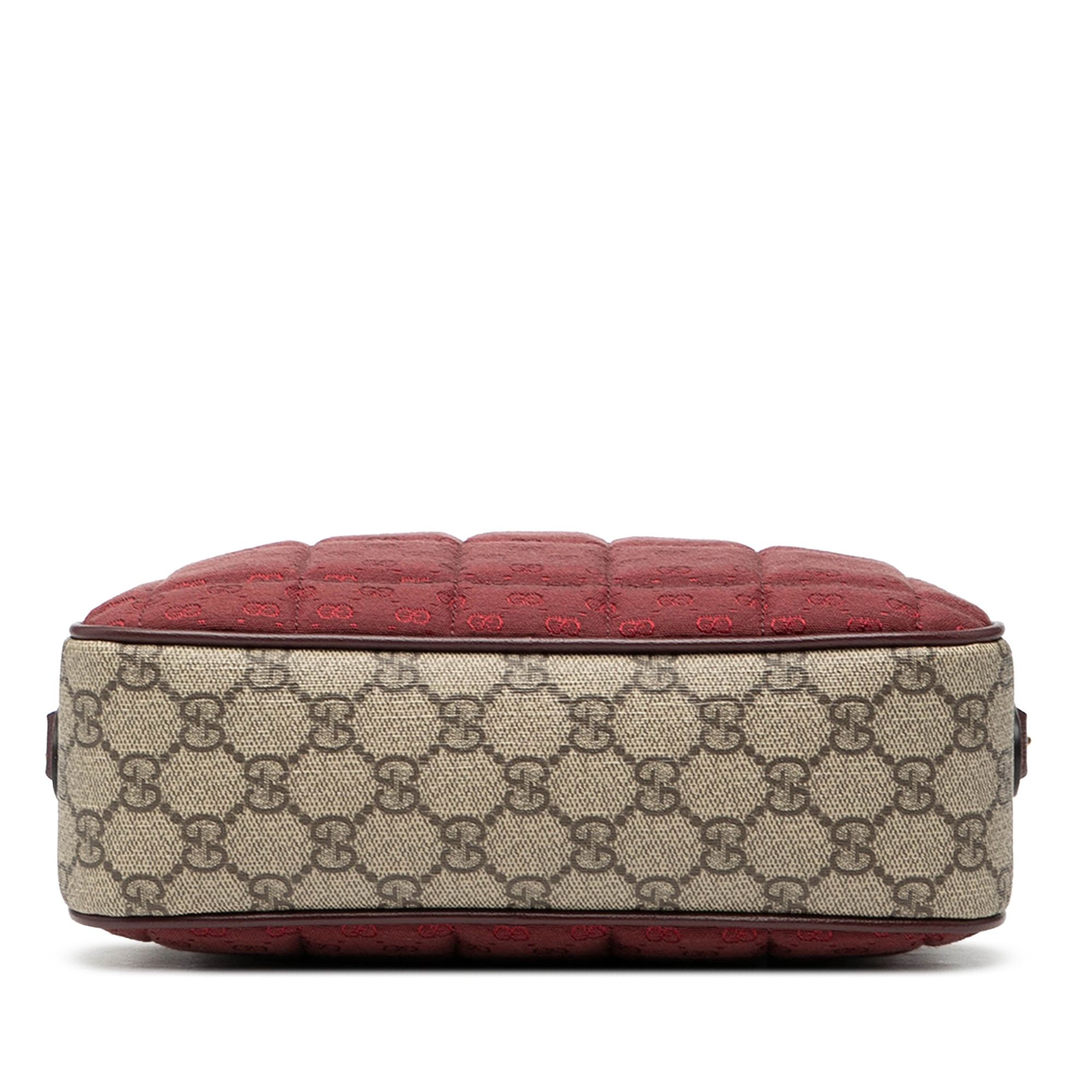 Gucci Gucci Small Quilted Mini GG Canvas and GG Supreme Double G Crossbody Size ONE SIZE - 3 Thumbnail