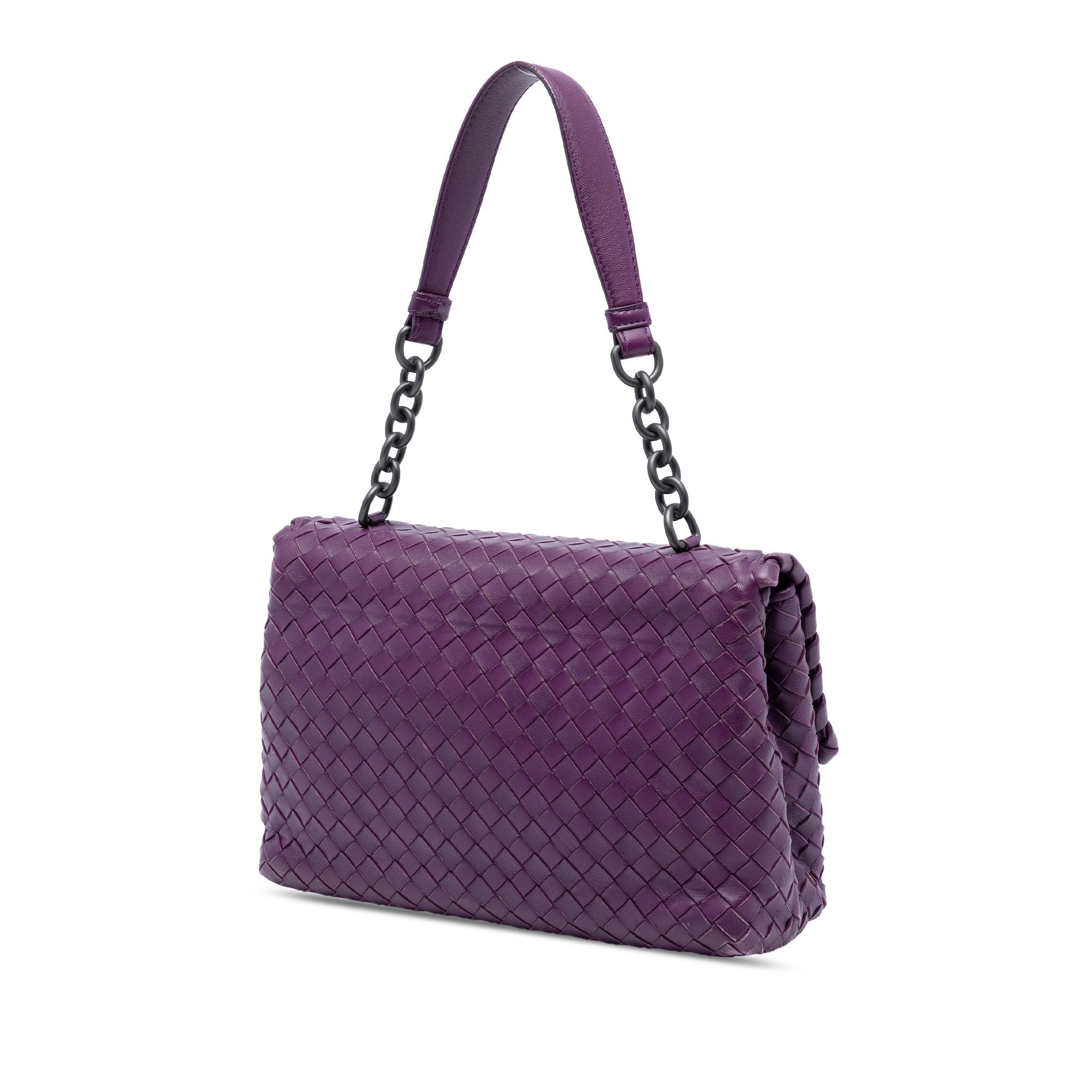 Bottega Veneta Bottega Veneta Small Nappa Intrecciato Olimpia Shoulder Bag Size ONE SIZE - 2 Thumbnail