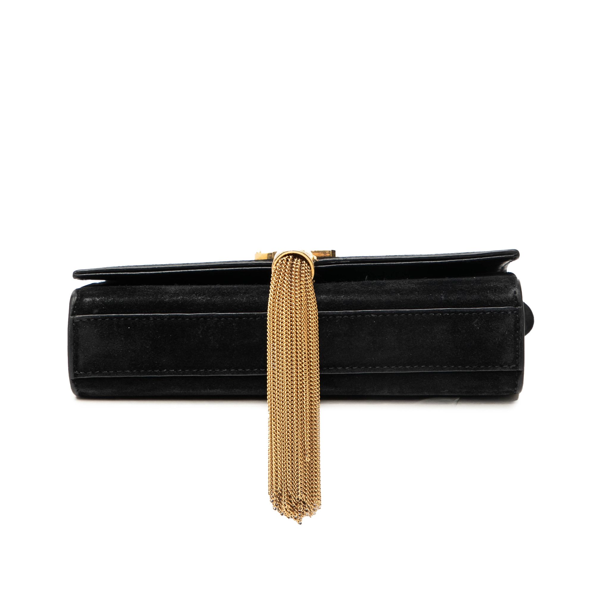 Yves Saint Laurent Yves Saint Laurent Small Suede Monogram Kate Tassel Crossbody Size ONE SIZE - 3 Thumbnail