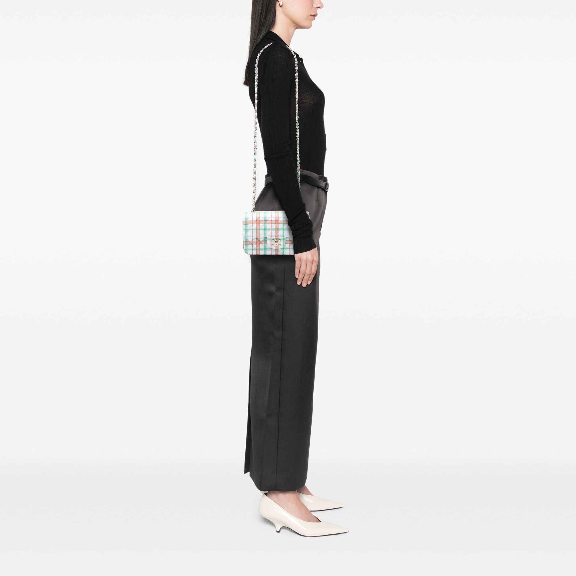Chanel Chanel Mini Rectangular Classic Plaid Printed Calfskin Single Flap Size ONE SIZE - 7 Thumbnail