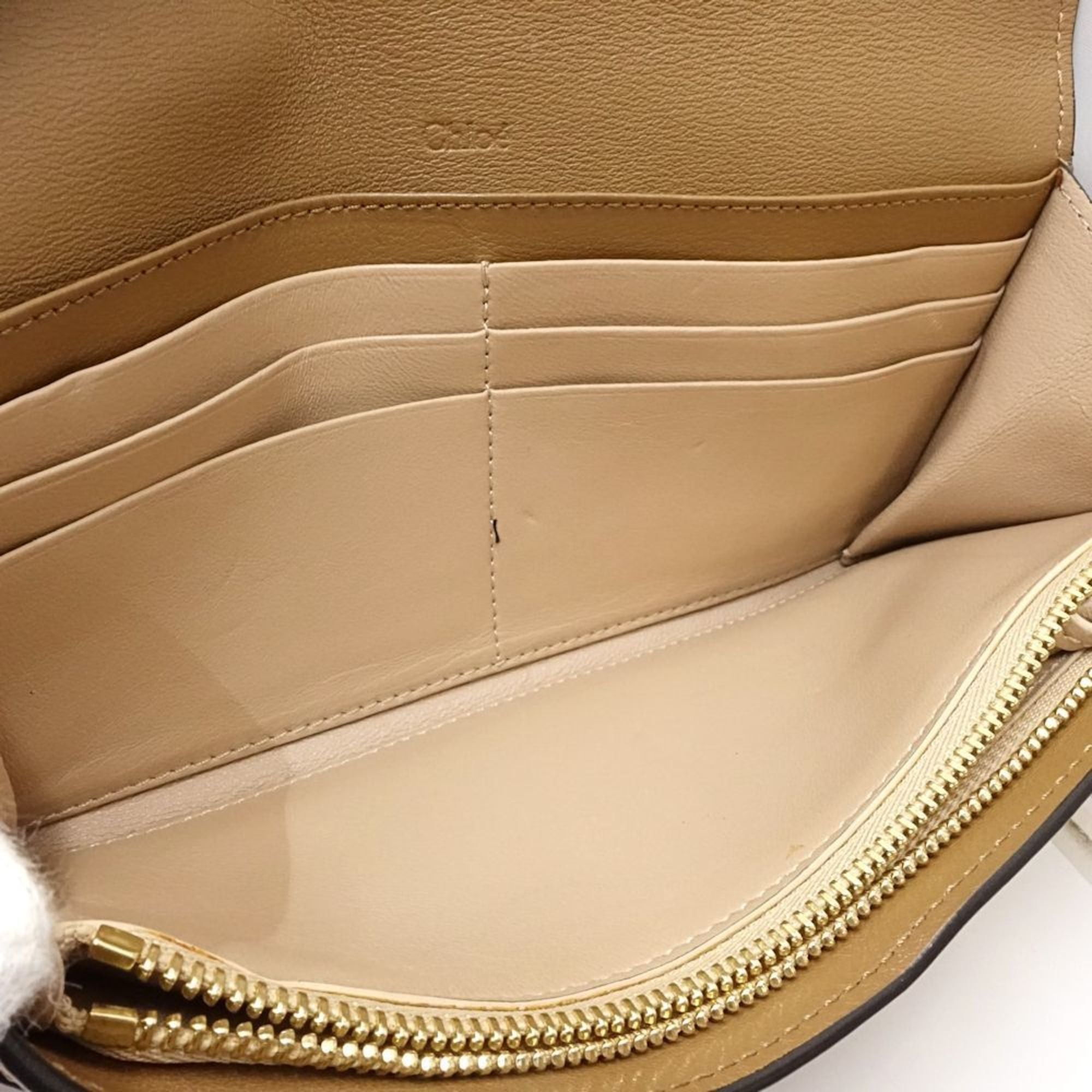 Chloe Chloé Chloe Alphabet Long Wallet 4SH0819 Leather Merlic Gold Women's 181692 Size ONE SIZE - 7 Thumbnail