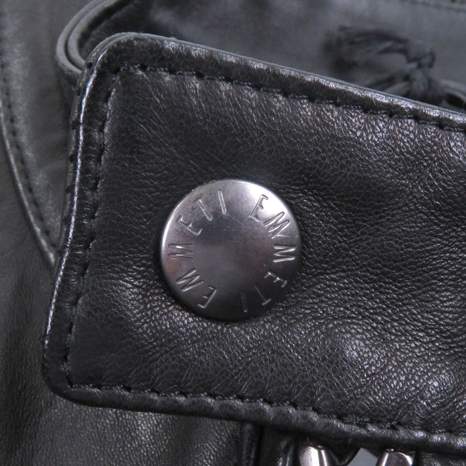 Other Other EMMETI JURI Nappa Leather Single Rider Jacket Leather Outerwear DUTY FREE for USA Size ONE SIZE - 5 Thumbnail