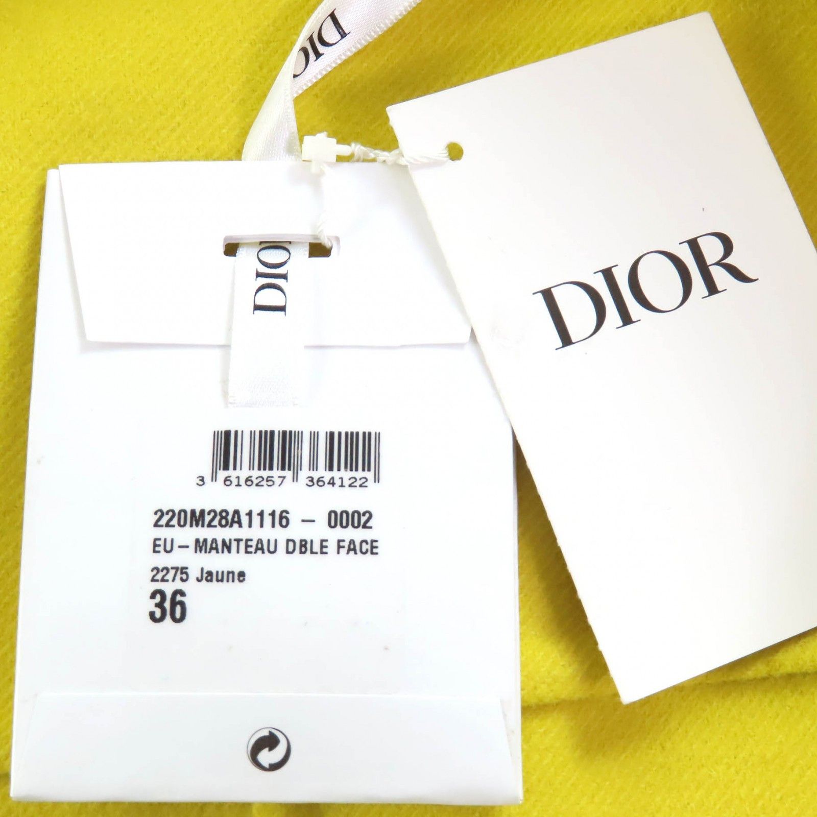 Dior Dior Christian Dior Double-breasted Coat Others Outerwear 220M28A1116 DUTY FREE for USA Size ONE SIZE - 8 Thumbnail