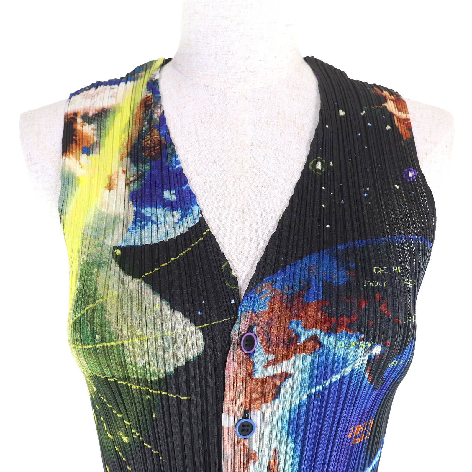 Issey Miyake Issey Miyake PLEATS PLEASE×Tadanori Yokoo Best MILLENNIUM KRISHNA Space 3 Top Others Tops PP02-JE101 DUTY FREE for USA Size ONE SIZE - 4 Thumbnail