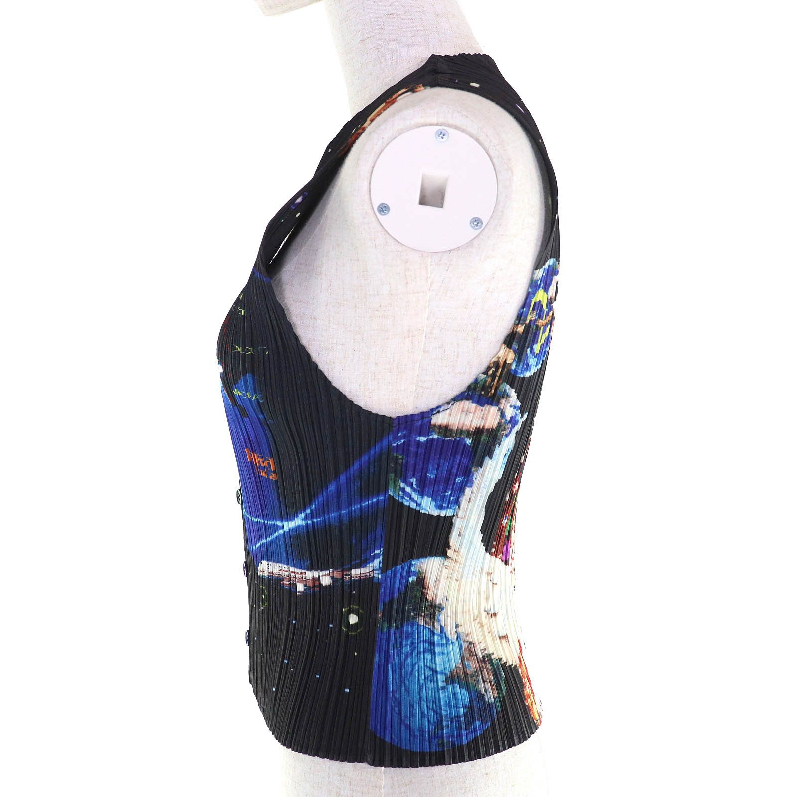 Issey Miyake Issey Miyake PLEATS PLEASE×Tadanori Yokoo Best MILLENNIUM KRISHNA Space 3 Top Others Tops PP02-JE101 DUTY FREE for USA Size ONE SIZE - 2 Thumbnail