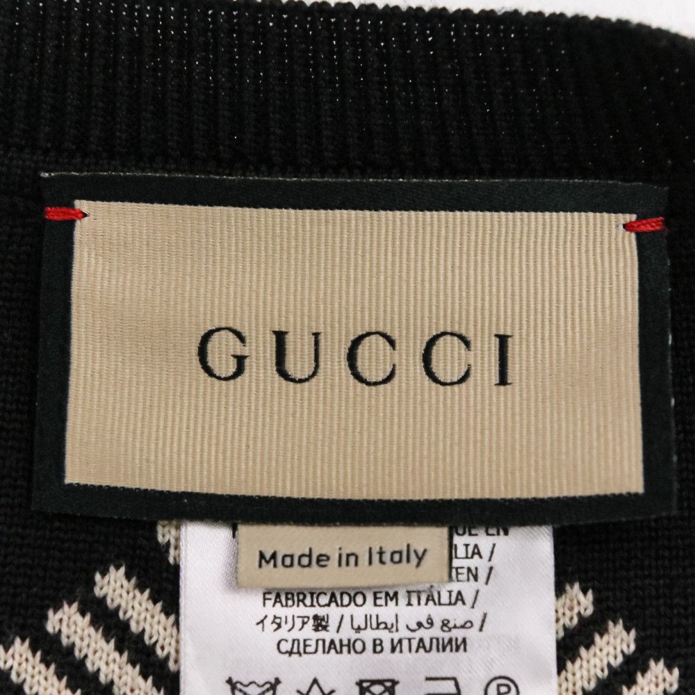 Gucci Gucci Gucci Interlocking GG Reversible Knit Short Sleeve Top Cotton Tops 678310 DUTY FREE for USA Size ONE SIZE - 15 Thumbnail