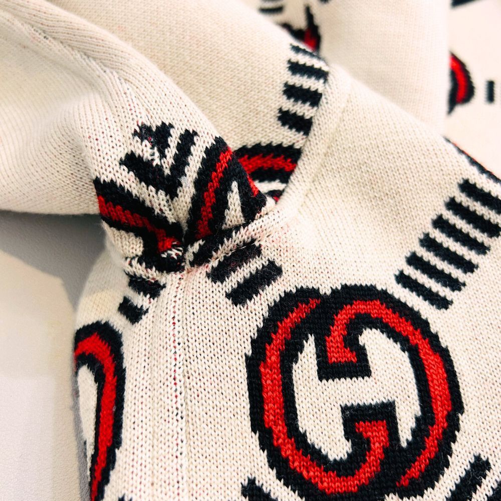 Gucci Gucci Gucci Interlocking GG Reversible Knit Short Sleeve Top Cotton Tops 678310 DUTY FREE for USA Size ONE SIZE - 10 Thumbnail