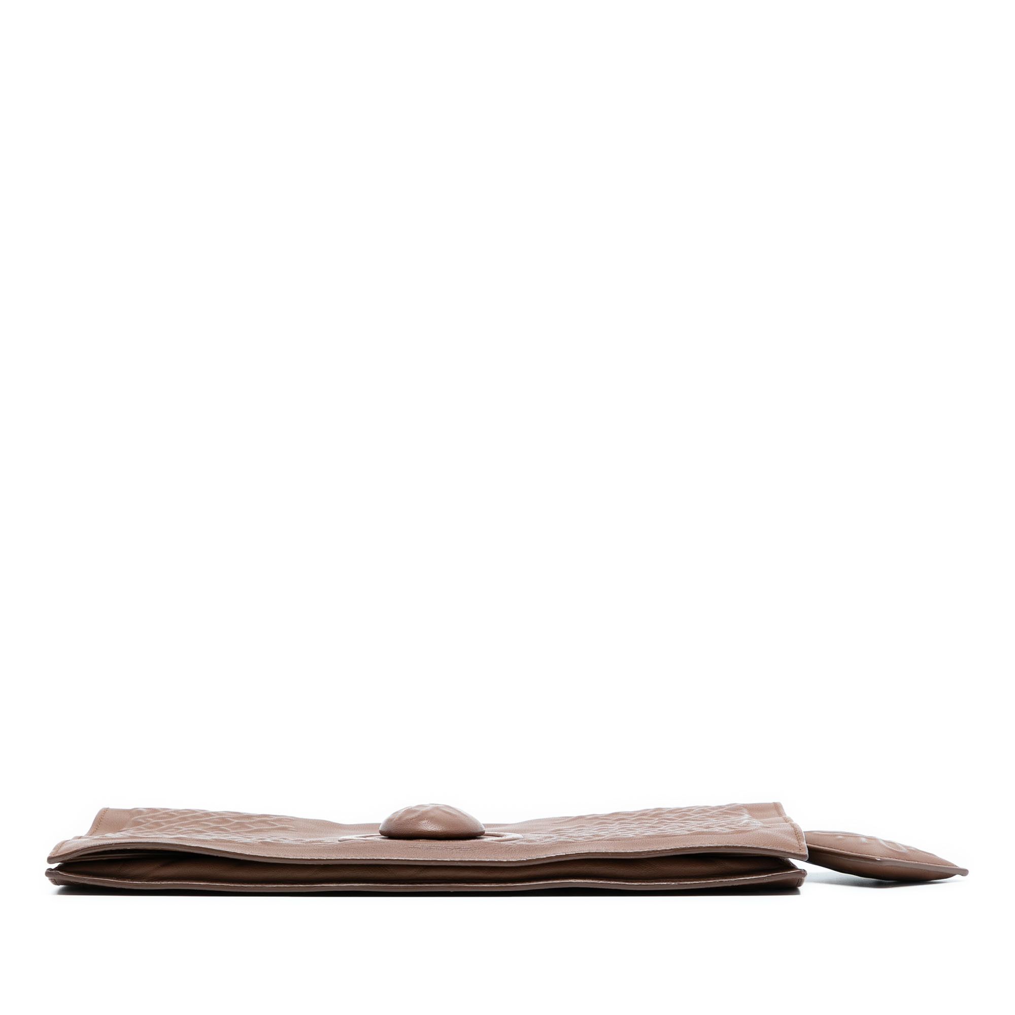 Bottega Veneta Bottega Veneta Nappa Embossed Intrecciato Turn Lock Clutch Size ONE SIZE - 3 Thumbnail