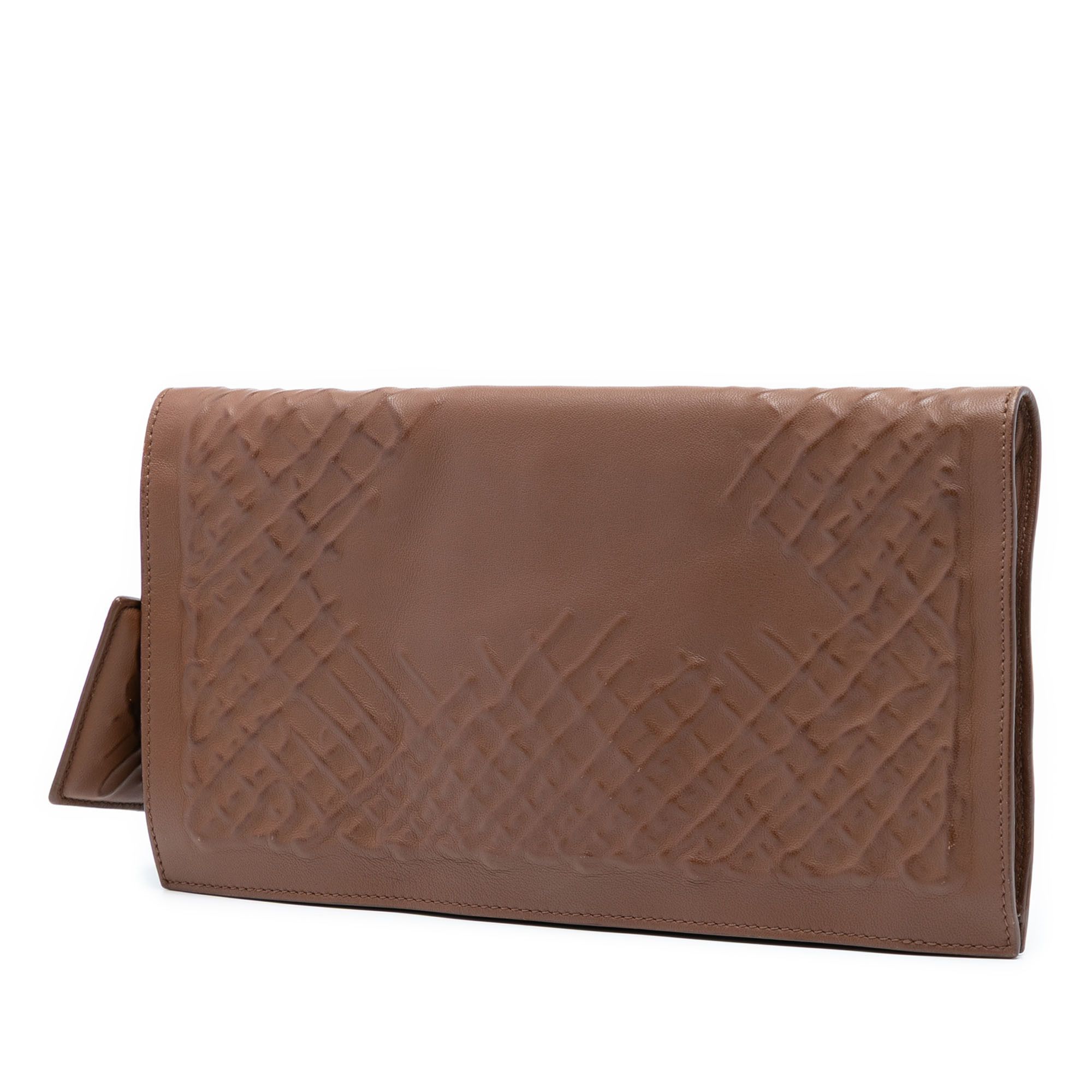 Bottega Veneta Bottega Veneta Nappa Embossed Intrecciato Turn Lock Clutch Size ONE SIZE - 2 Thumbnail