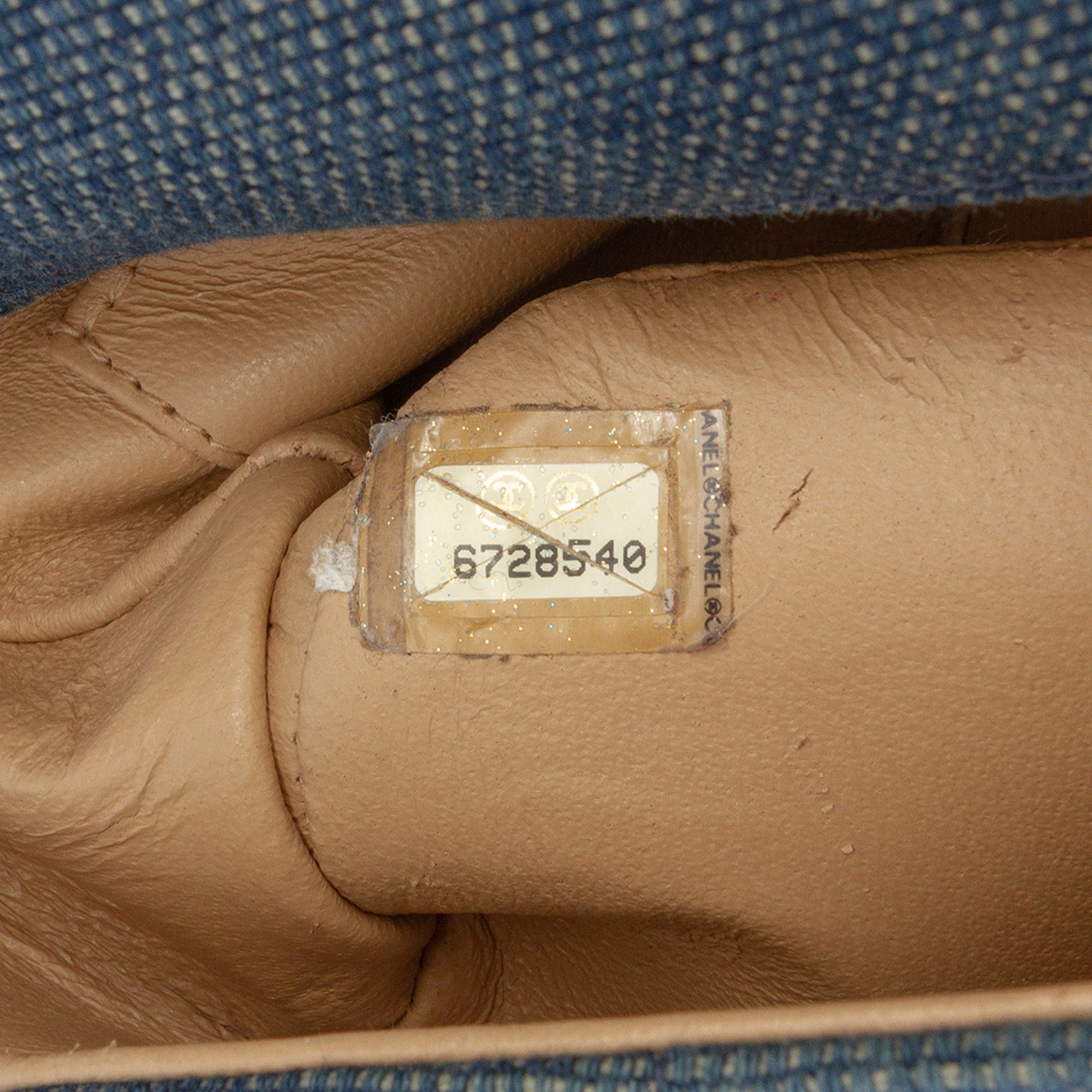 Chanel Chanel Reissue 2.55 Chocolate Bar Denim Top Handle Flap Size ONE SIZE - 6 Thumbnail