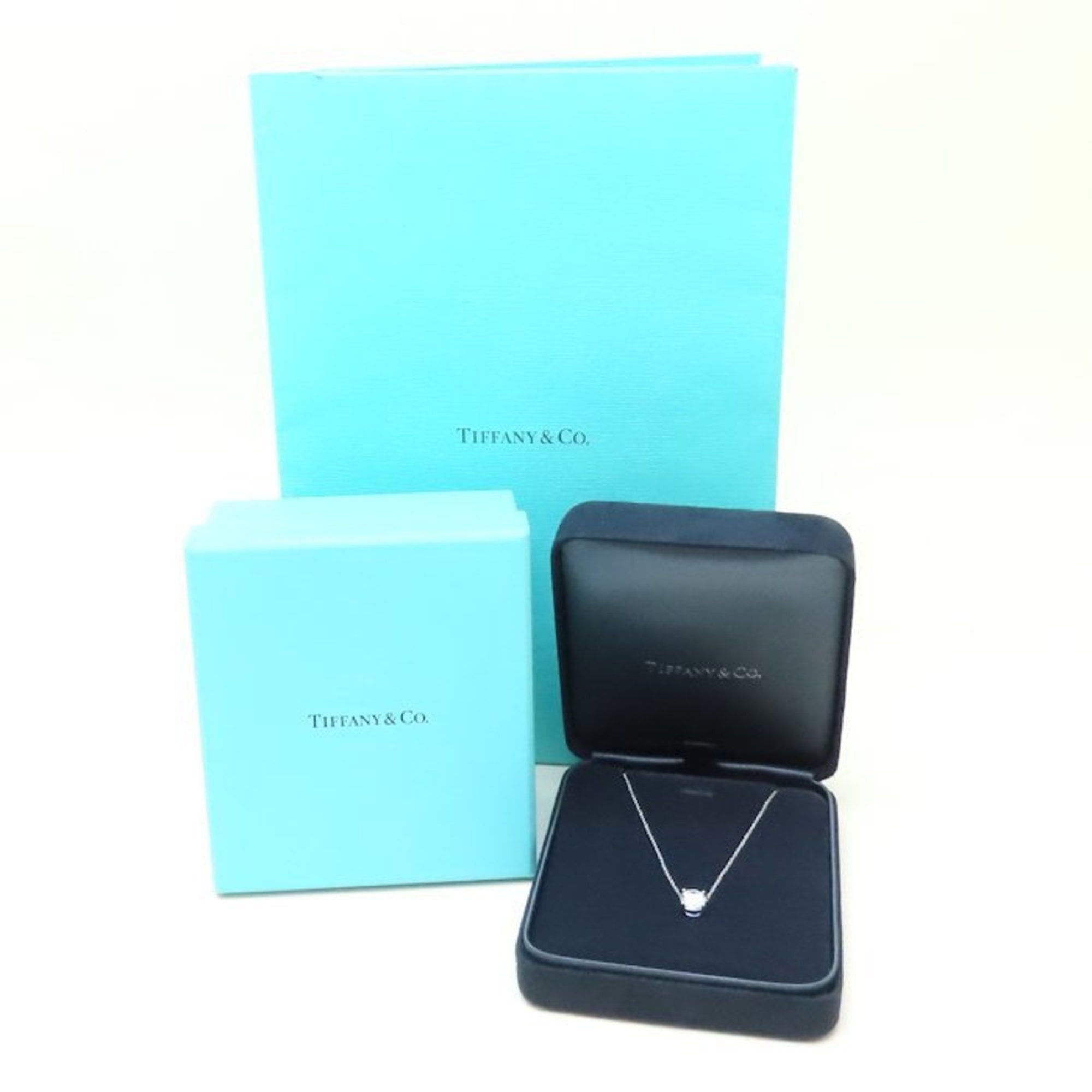 Tiffany & Co. TIFFANY & Co. Tiffany Solitaire Necklace with a 1.25ct Diamond, H.VS1.3 Excellent, Pt950 Platinum, Women's, 294603 Size ONE SIZE - 9 Thumbnail