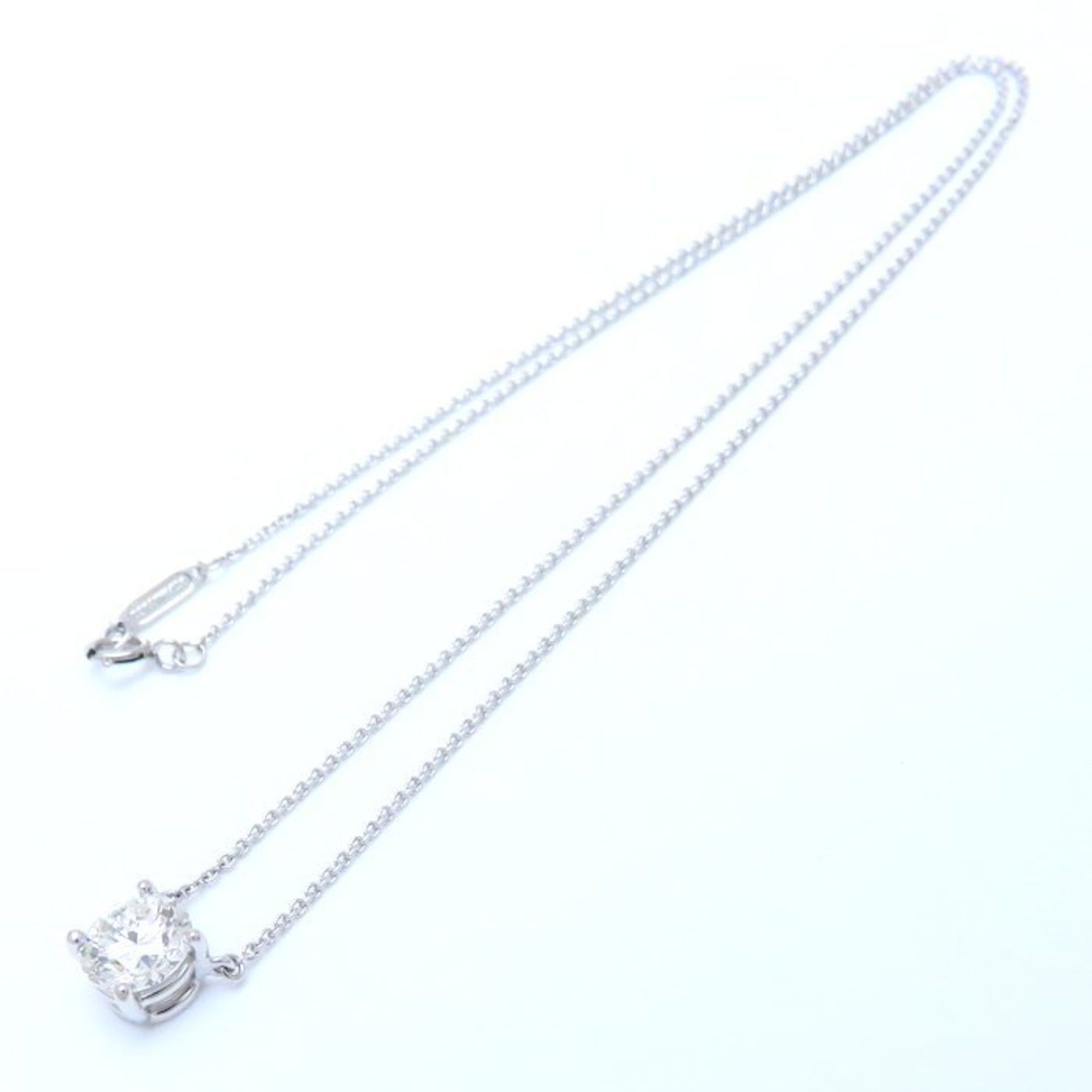 Tiffany & Co. TIFFANY & Co. Tiffany Solitaire Necklace with a 1.25ct Diamond, H.VS1.3 Excellent, Pt950 Platinum, Women's, 294603 Size ONE SIZE - 3 Thumbnail