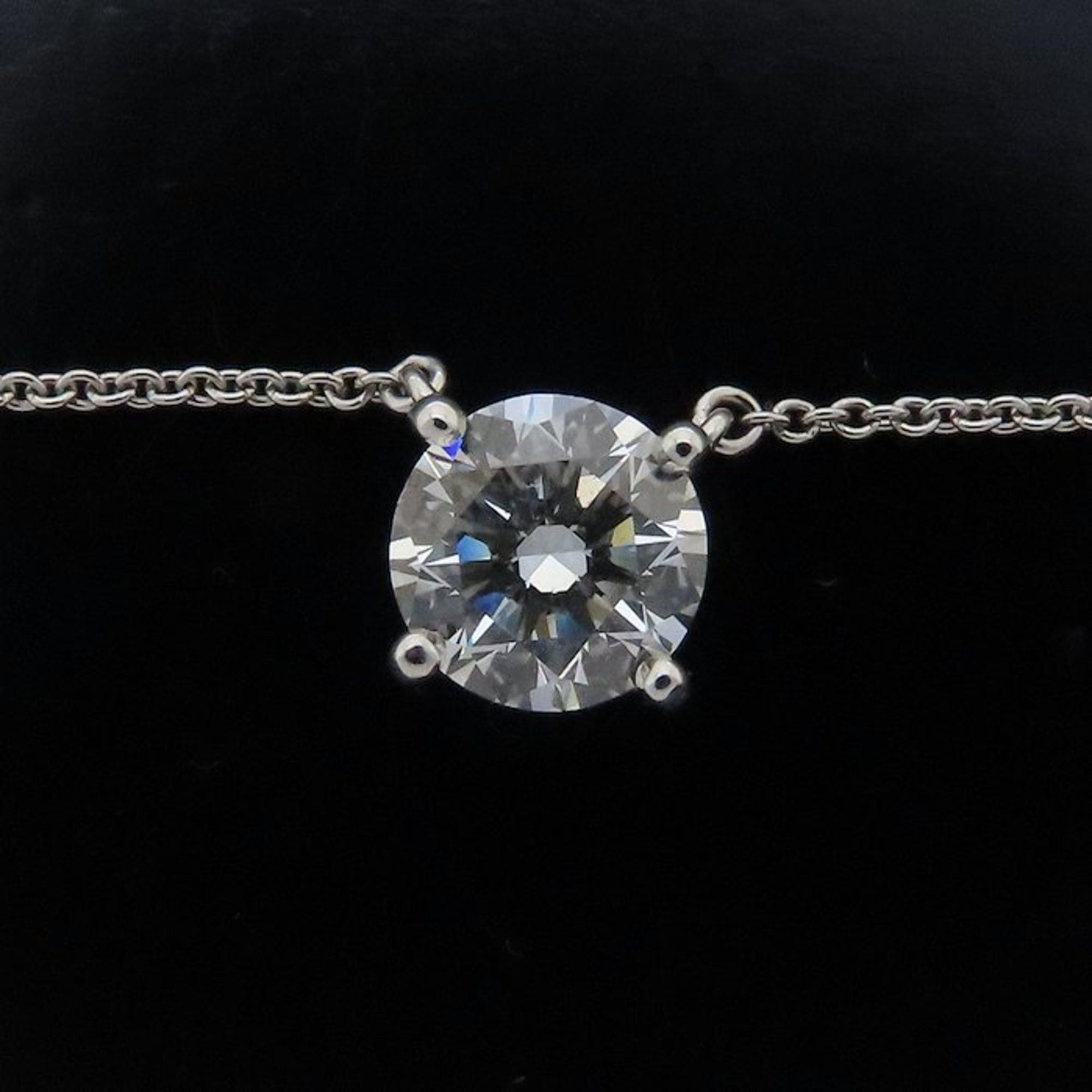 Tiffany & Co. TIFFANY & Co. Tiffany Solitaire Necklace with a 1.25ct Diamond, H.VS1.3 Excellent, Pt950 Platinum, Women's, 294603 Size ONE SIZE - 5 Thumbnail