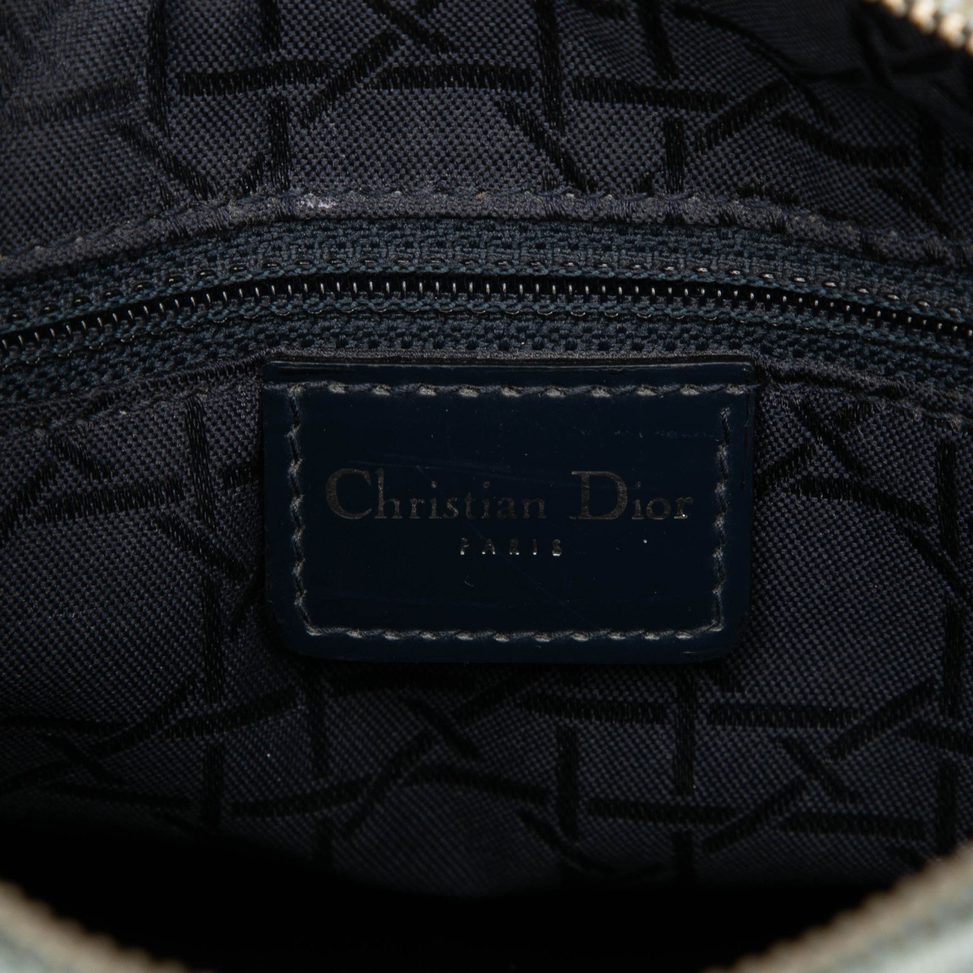 Dior Dior Medium Denim Cannage Acrylic Handles Lady Dior Size ONE SIZE - 5 Thumbnail