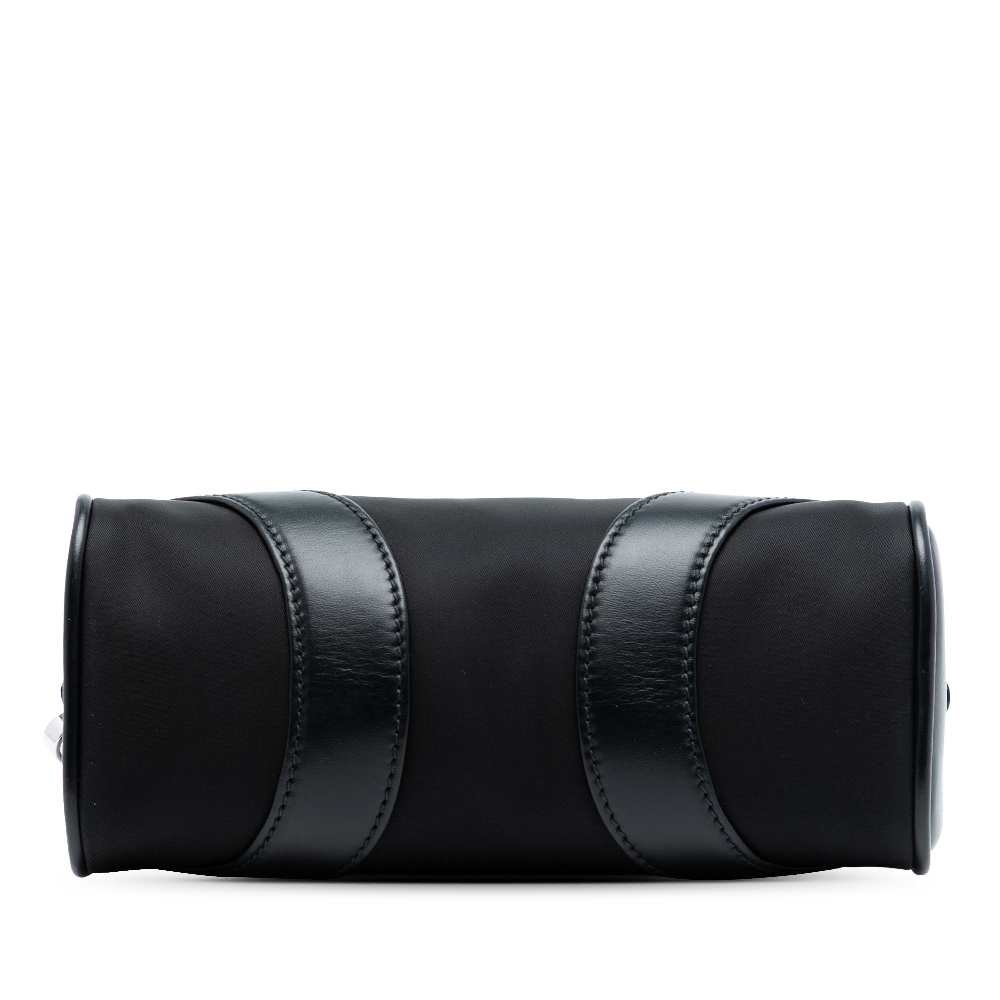 Prada Prada Soft Calf Trimmed Tessuto Bowling Crossbody Size ONE SIZE - 3 Thumbnail