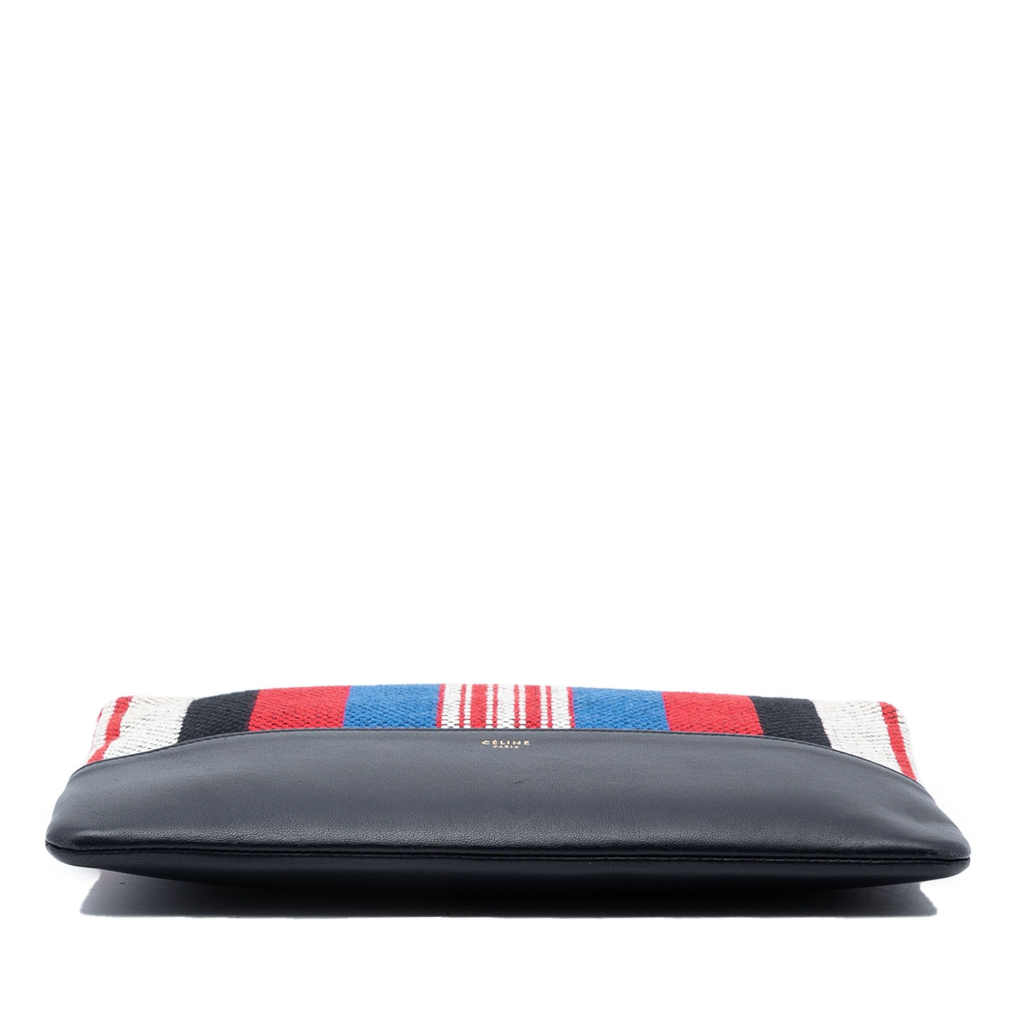 Celine Celine Canvas Striped Solo Pouch Size ONE SIZE - 3 Thumbnail