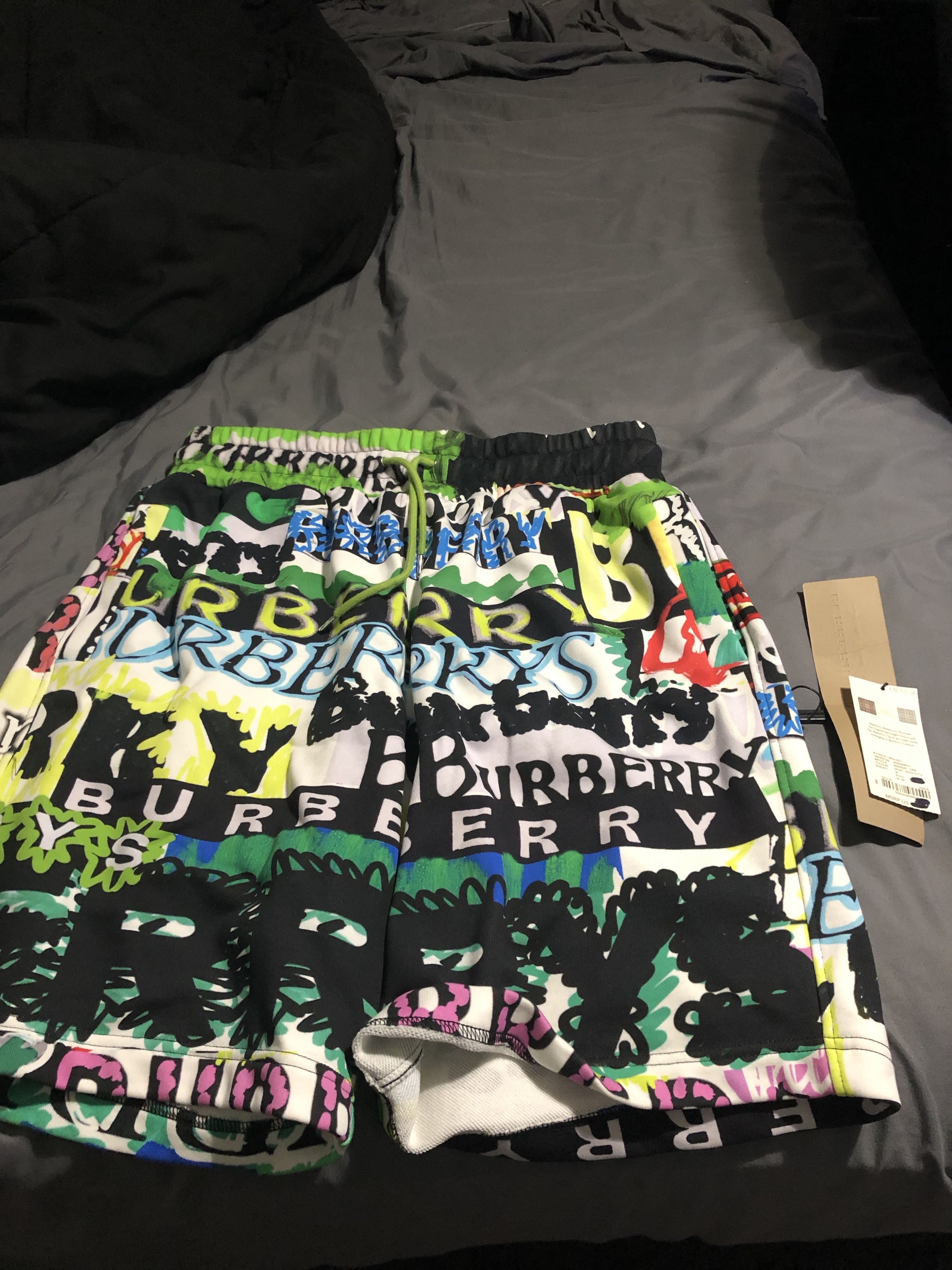 Burberry graffiti shorts online