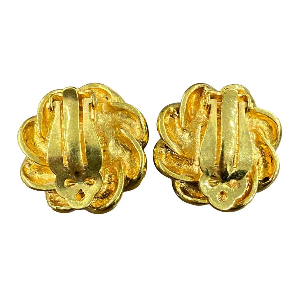 Chanel Chanel Chanel Vintage Rope Twist Design Faux Pearl Earrings Metal Earrings DUTY FREE for USA Size ONE SIZE - 4 Thumbnail
