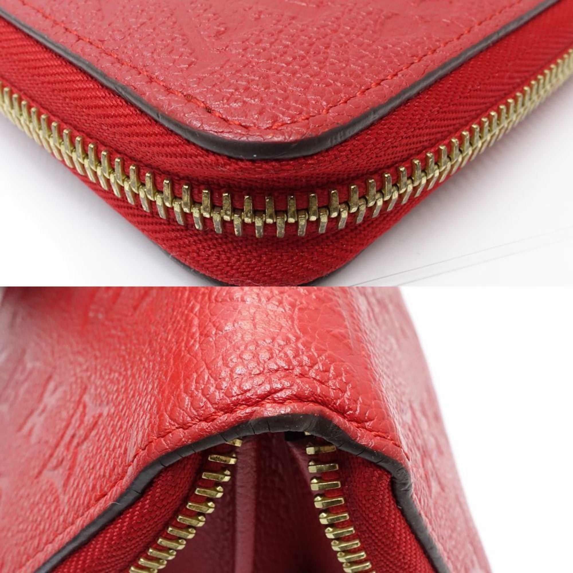Louis Vuitton Louis Vuitton Zippy Wallet M61865 Monogram Empreinte Coquelicot Women's 181726 Size ONE SIZE - 5 Thumbnail